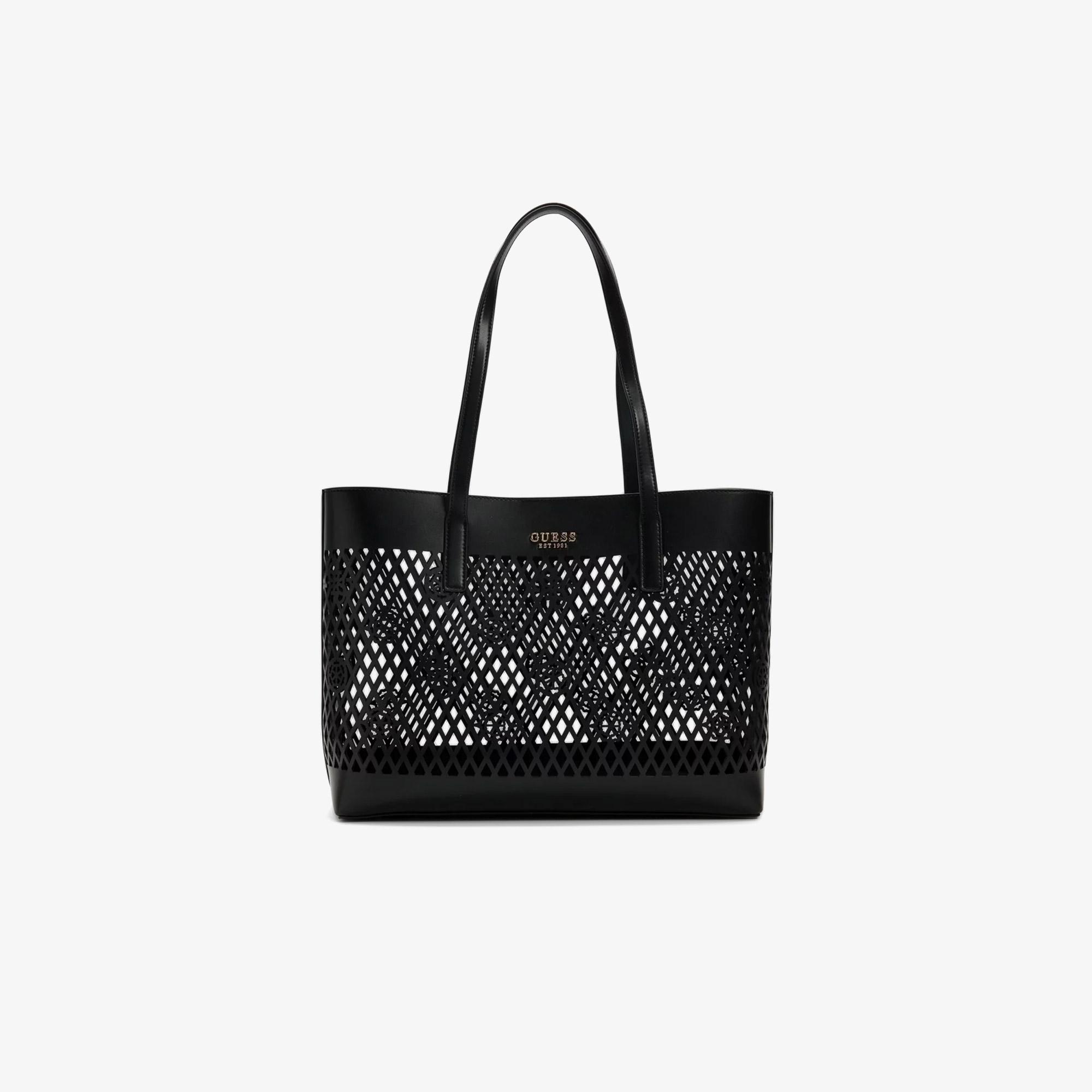 Guess Letty Tote Kadın Siyah Omuz Çantası