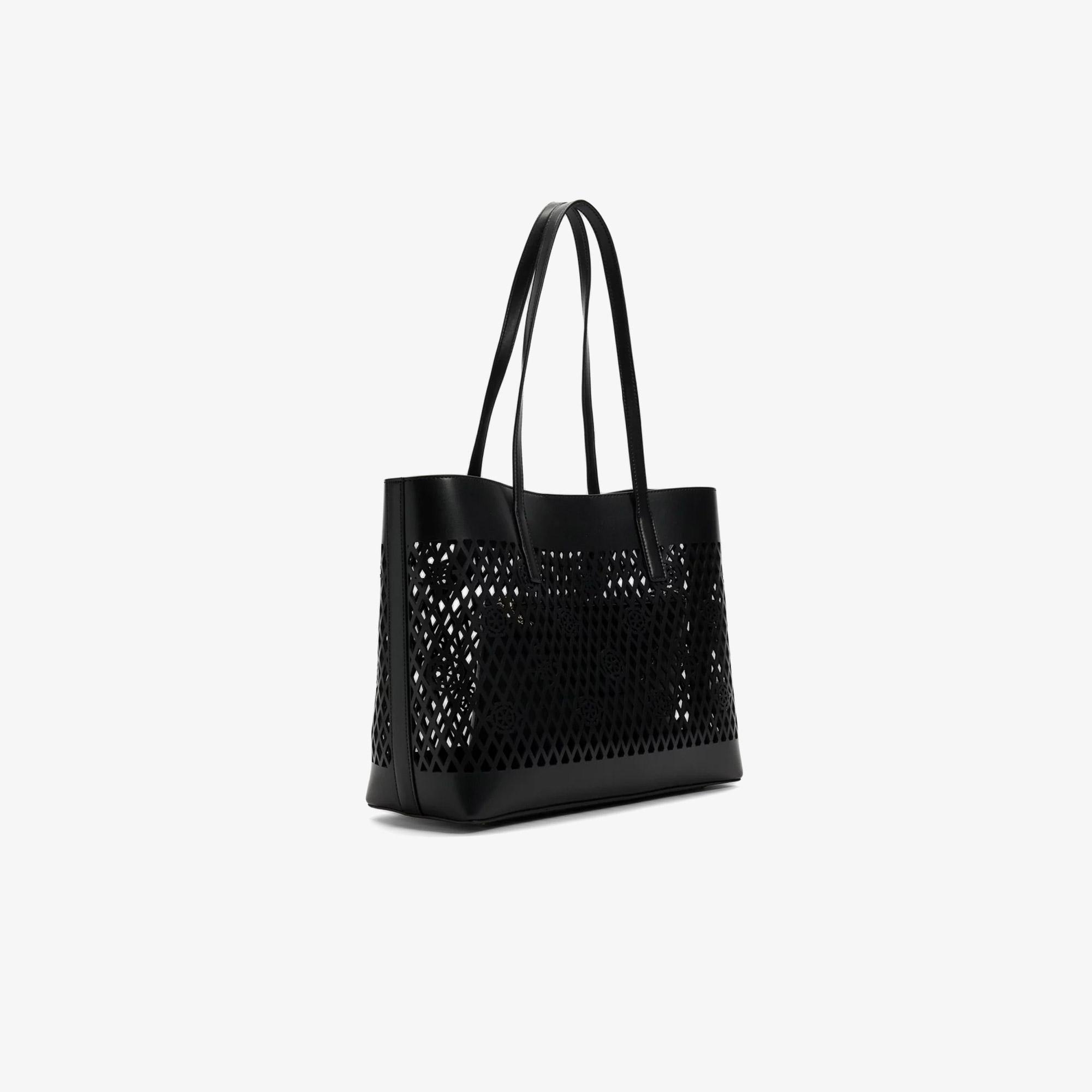 Guess Letty Tote Kadın Siyah Omuz Çantası
