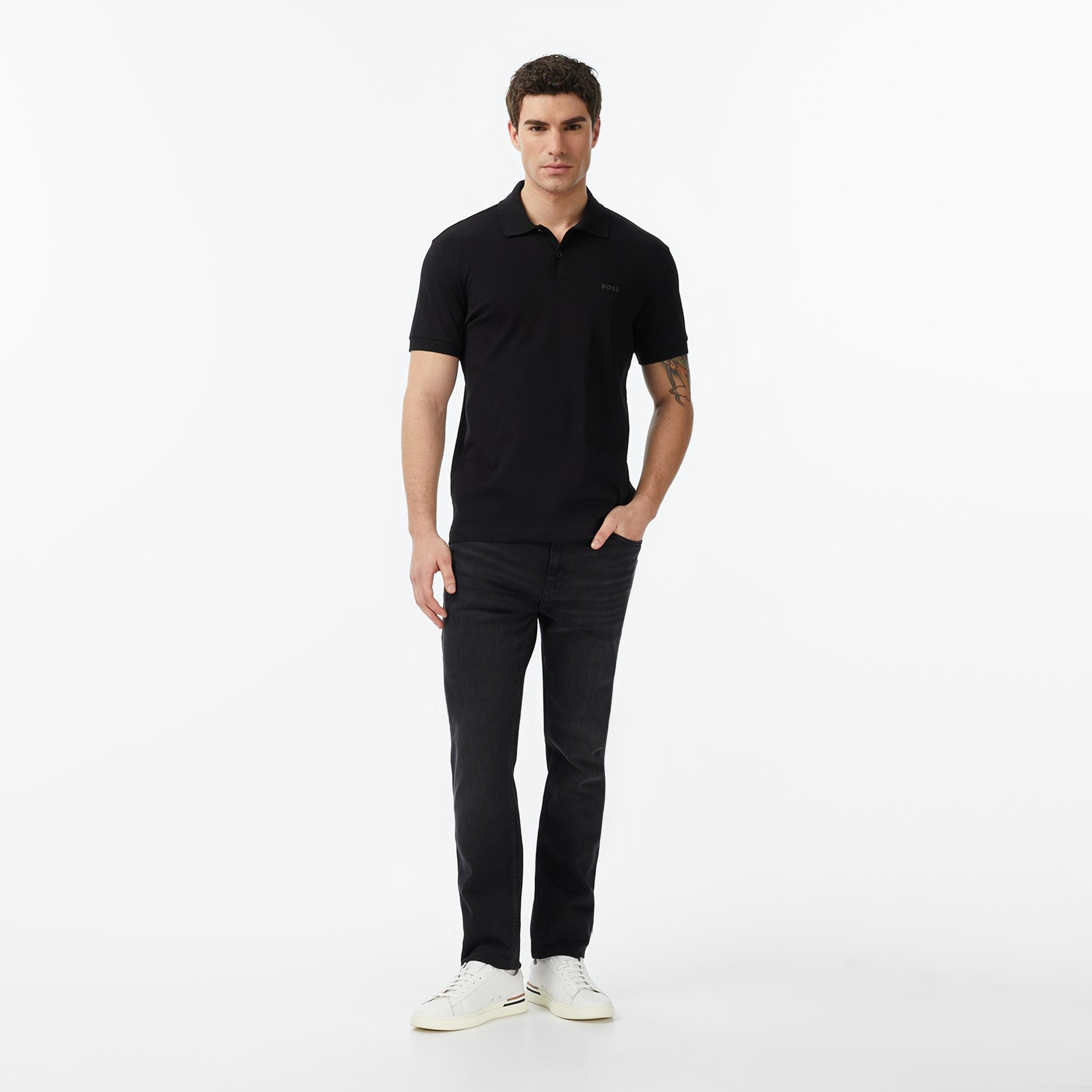 Boss Pio 2 Erkek Siyah Polo