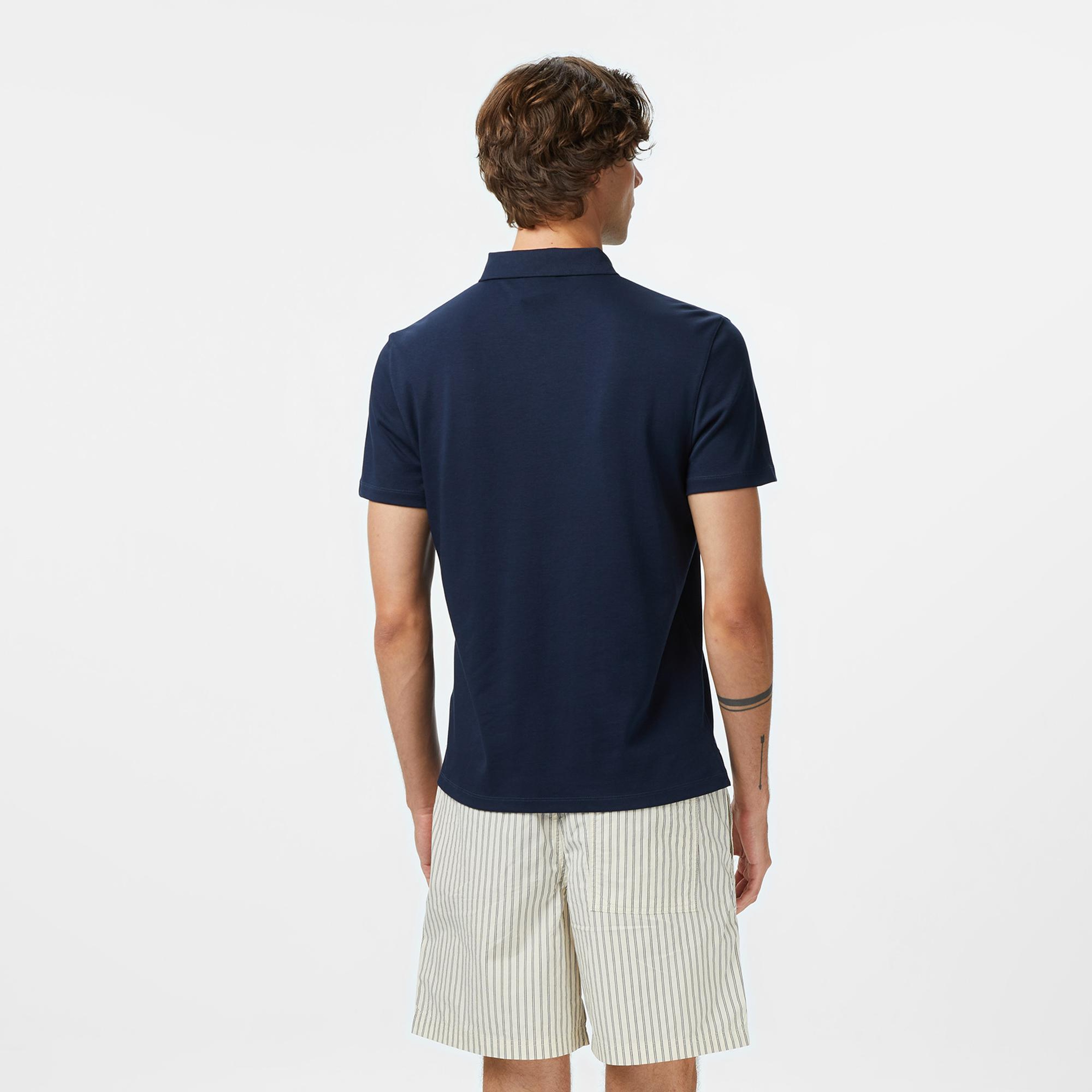 Calvin Klein Supima Erkek Lacivert Polo