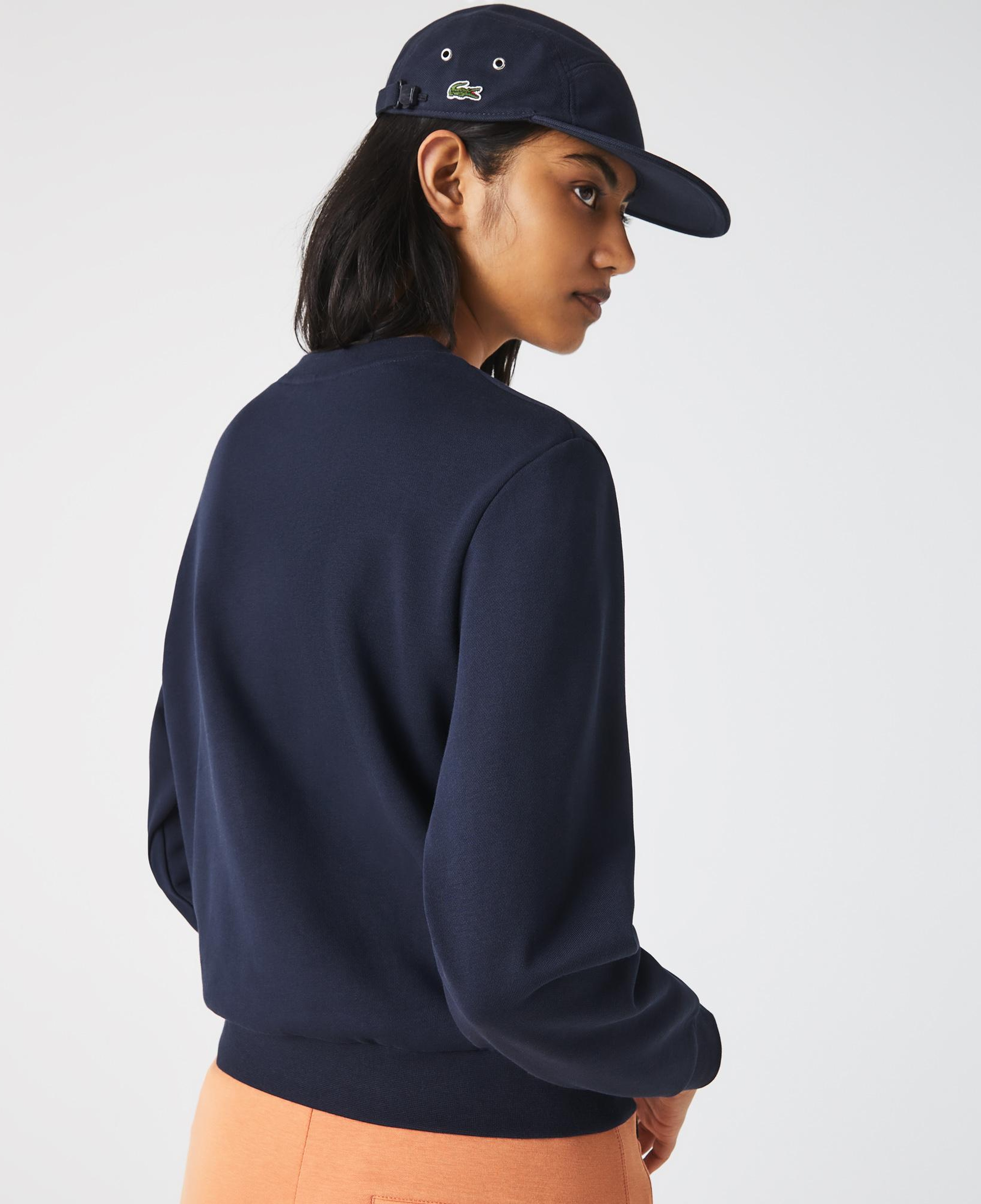 Kadın Regular Fit Bisiklet Yaka Lacivert Sweatshirt