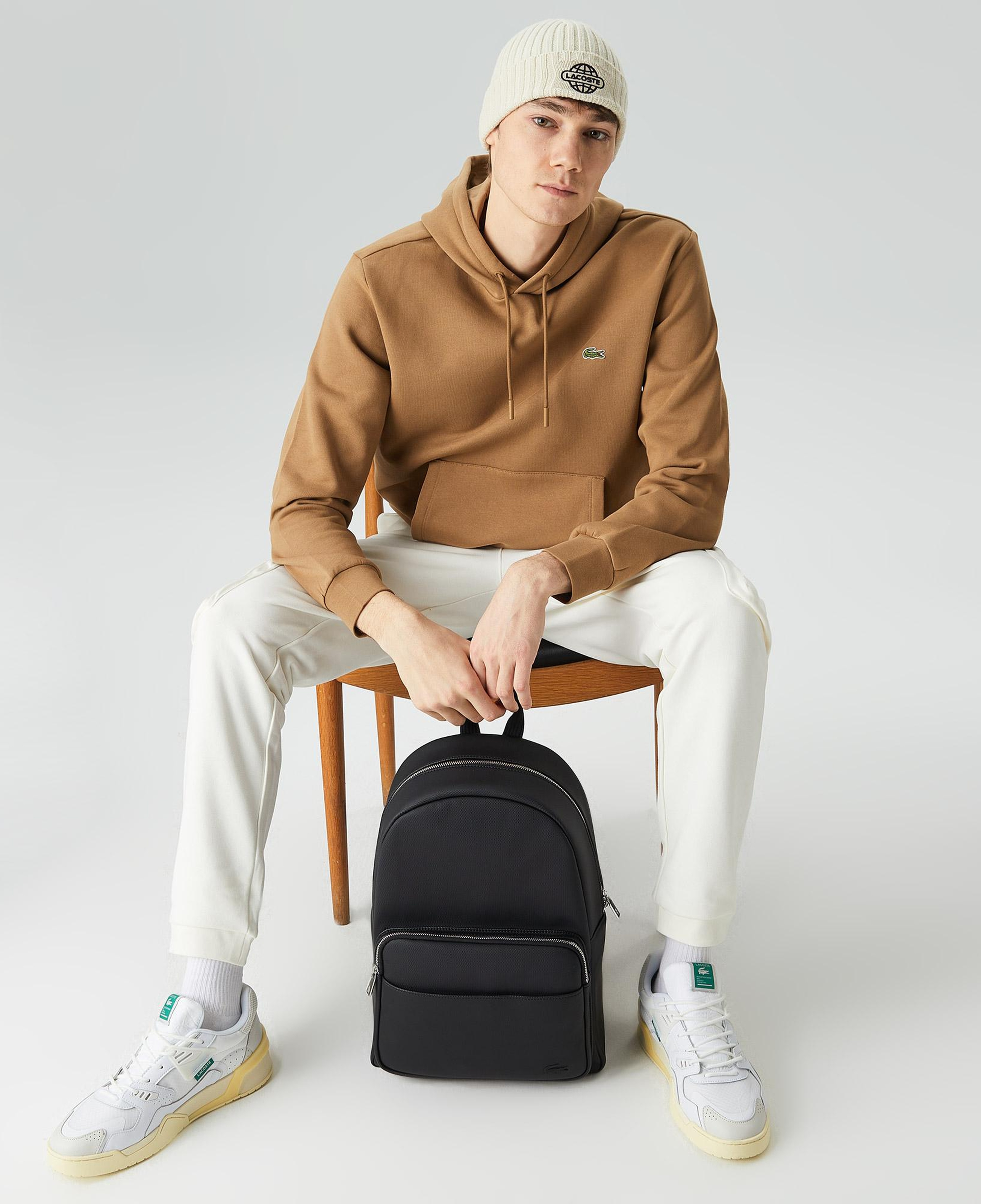 Erkek Classic Fit Kapüşonlu Kahverengi Sweatshirt