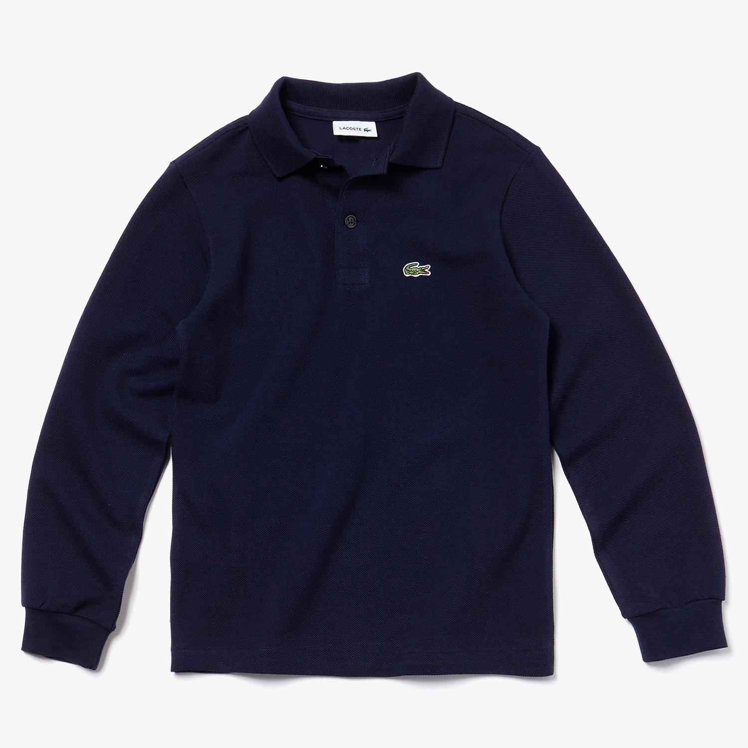 Erkek Çocuk Regular Fit Uzun Kollu Lacivert Polo