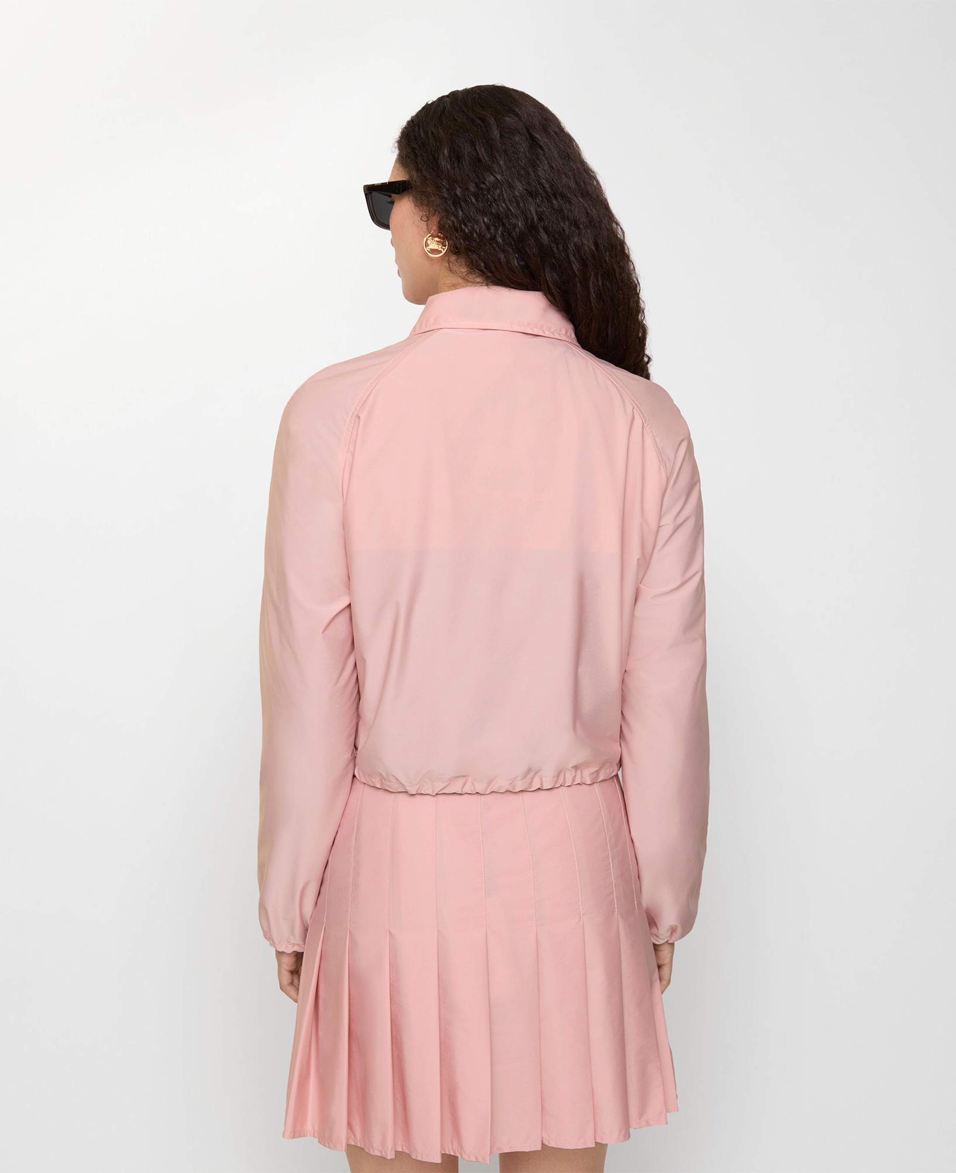 Burberry Cropped Newcott Hooded Kadın Pembe Mont