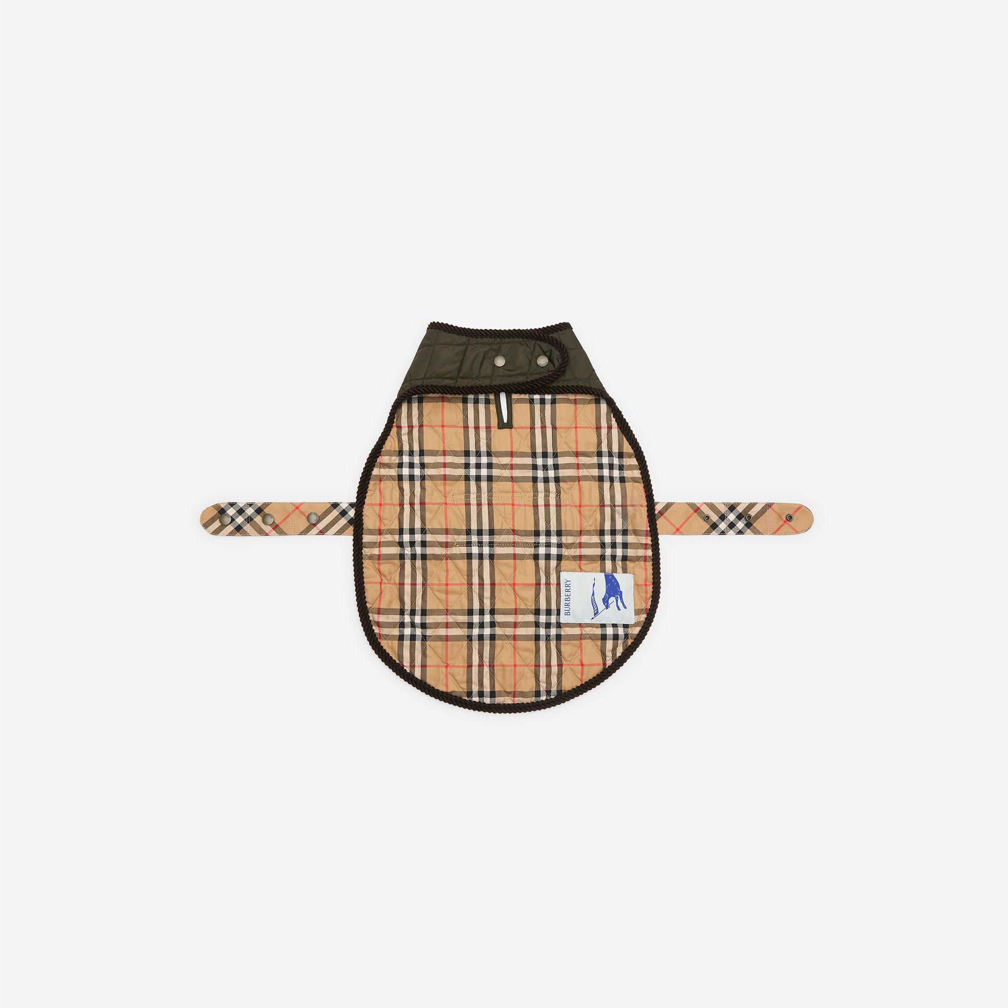 Burberry Quilted Nylon Kadın Haki Köpek Giysisi