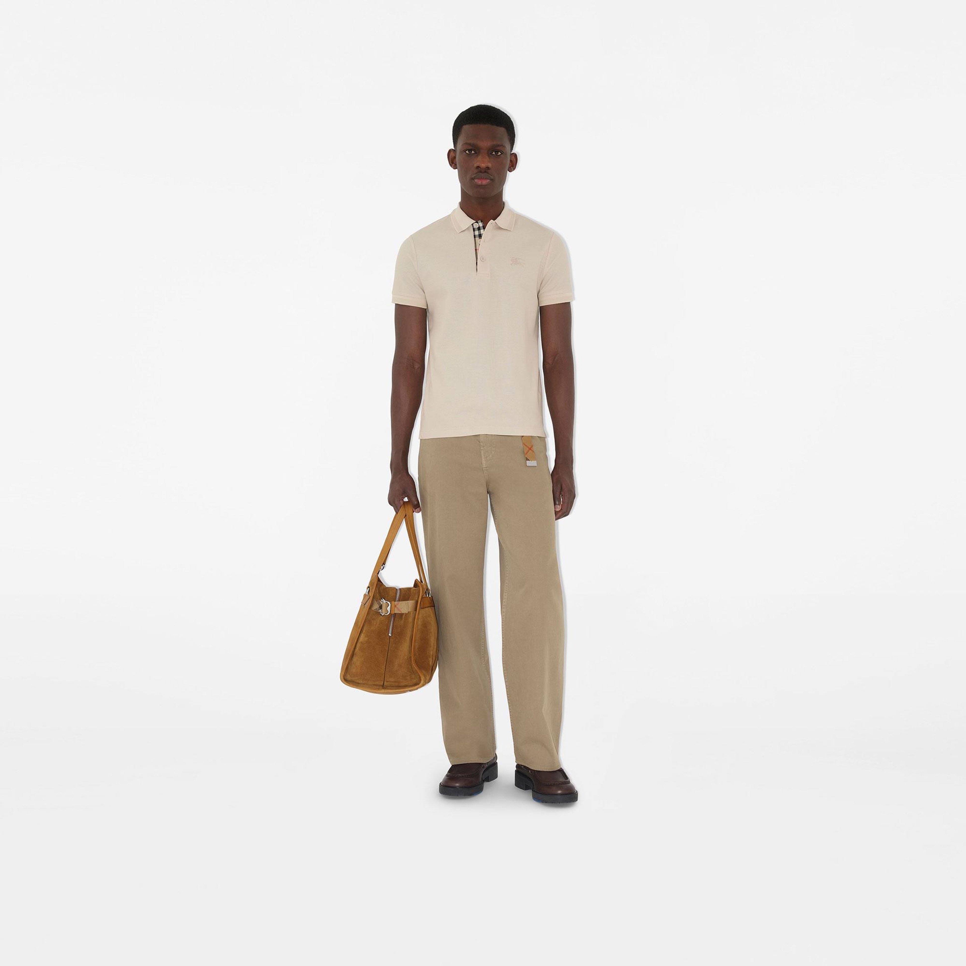 Burberry Cotton Erkek Bej Polo
