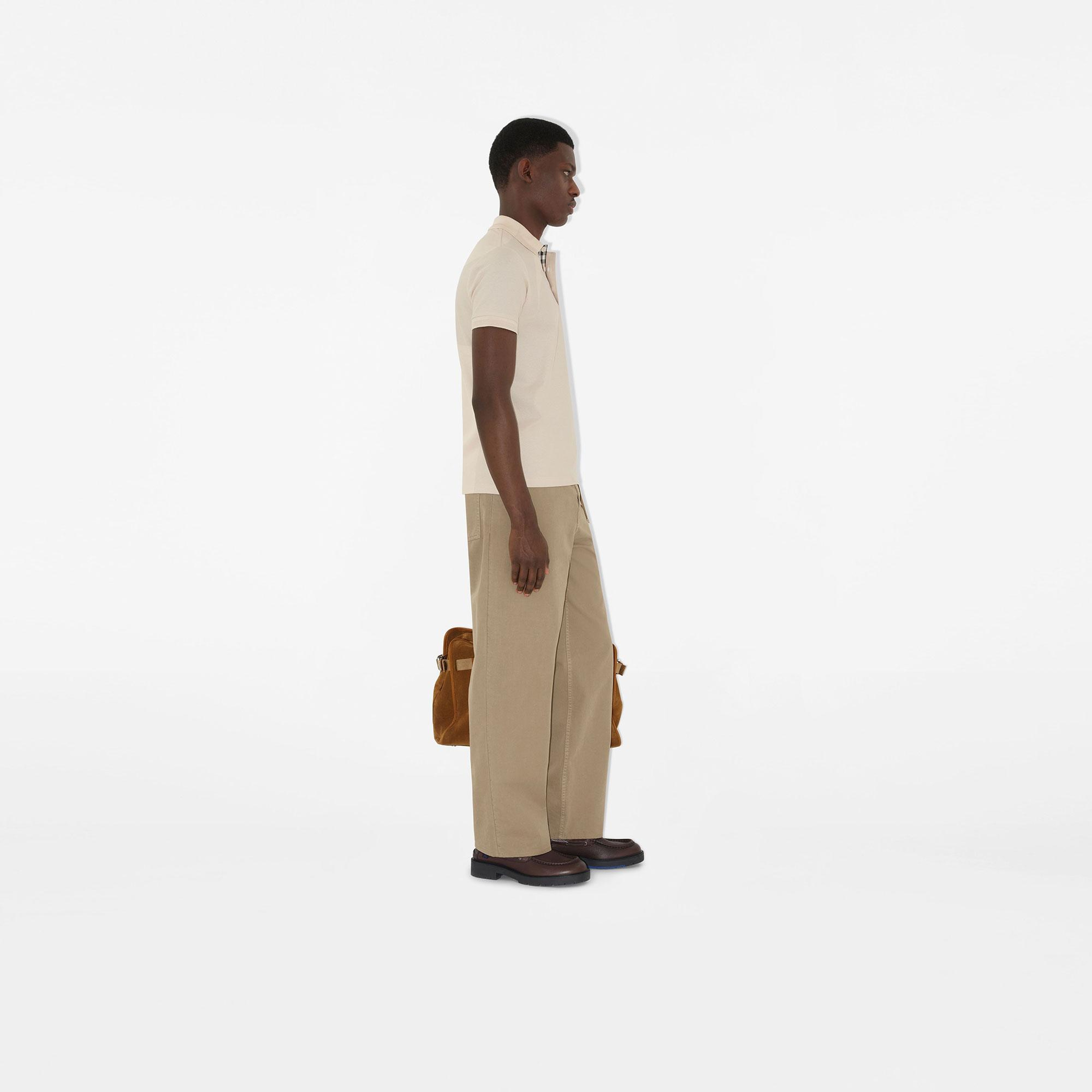 Burberry Cotton Erkek Bej Polo