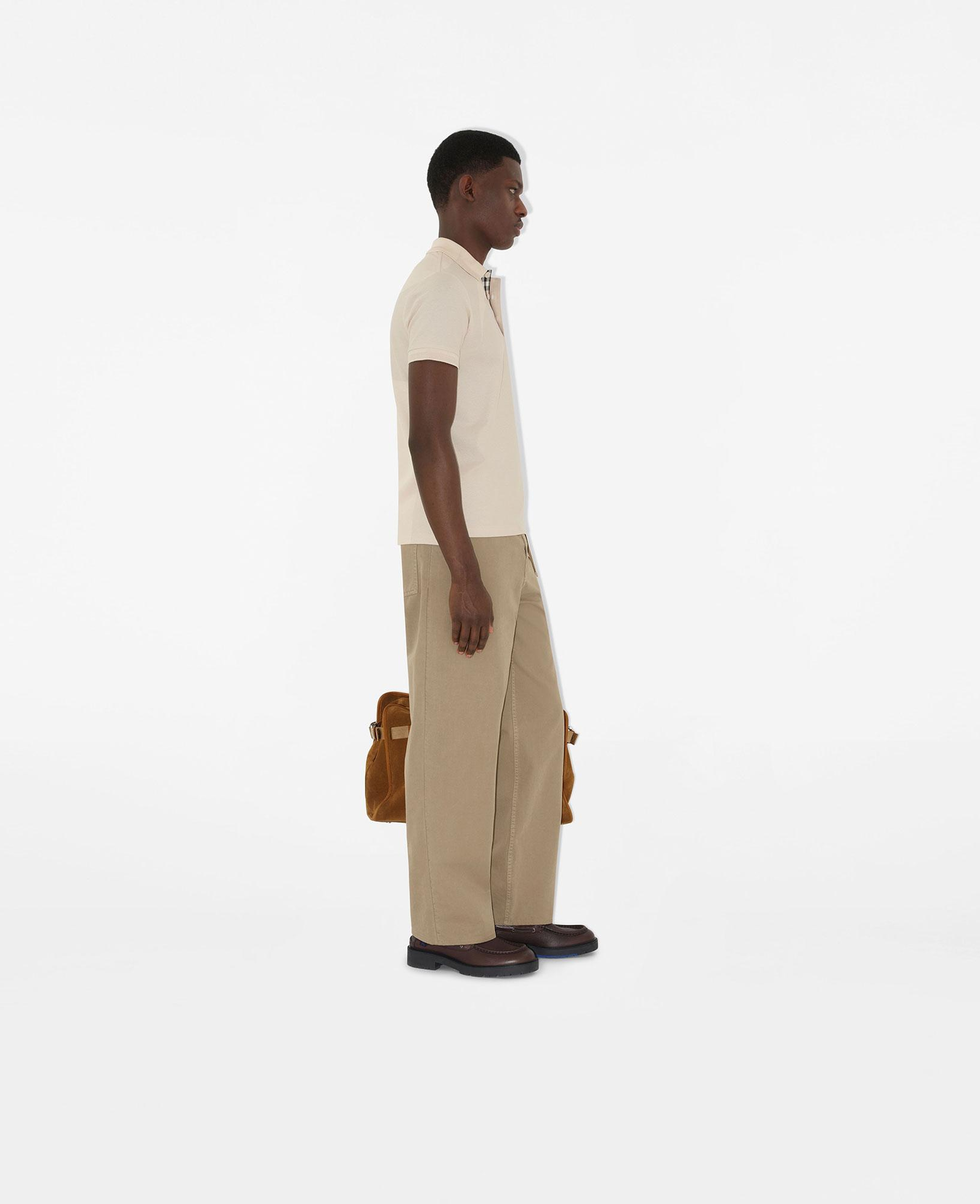 Burberry Cotton Erkek Bej Polo
