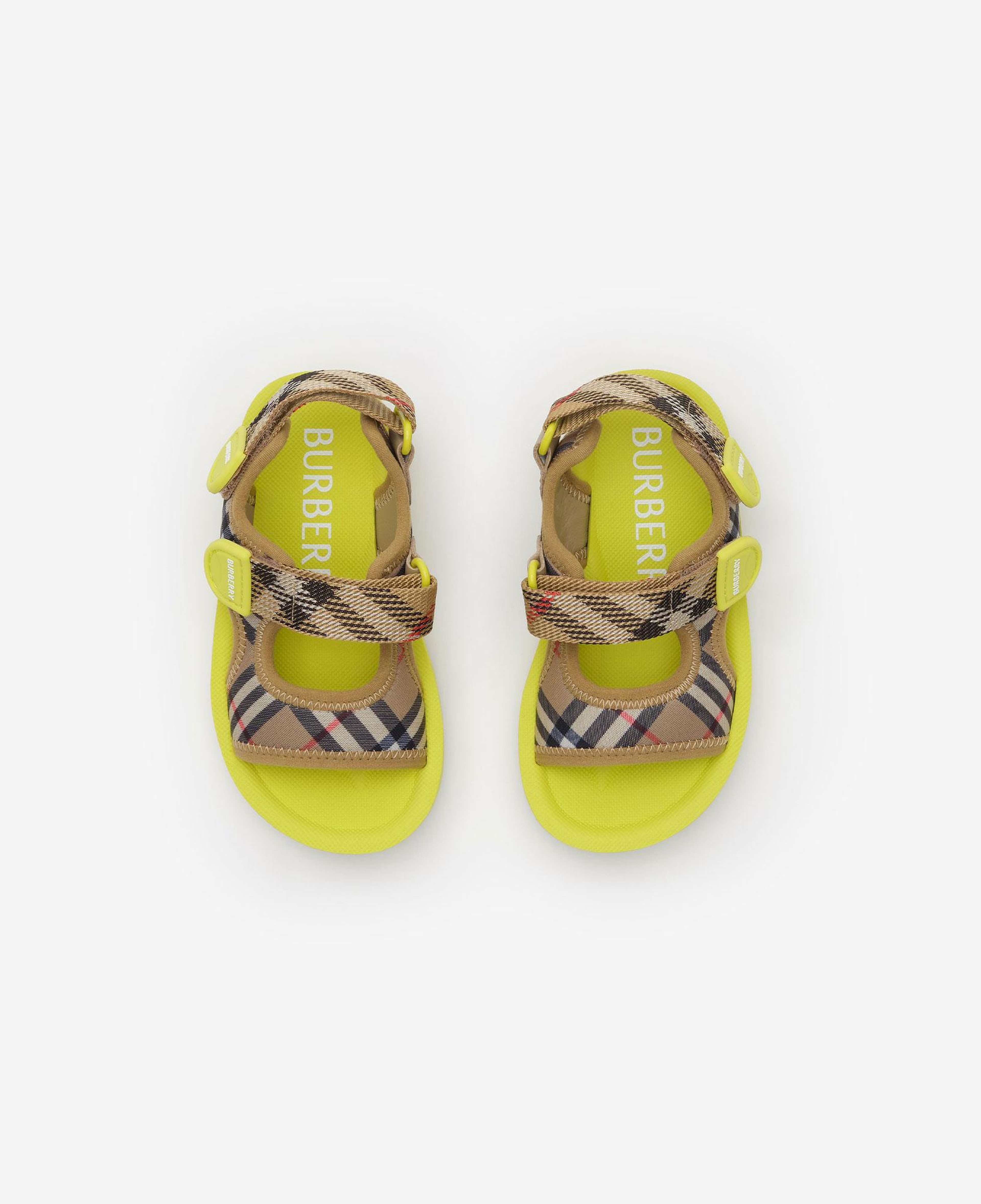 Burberry Check Çocuk Yeşil Sandalet
