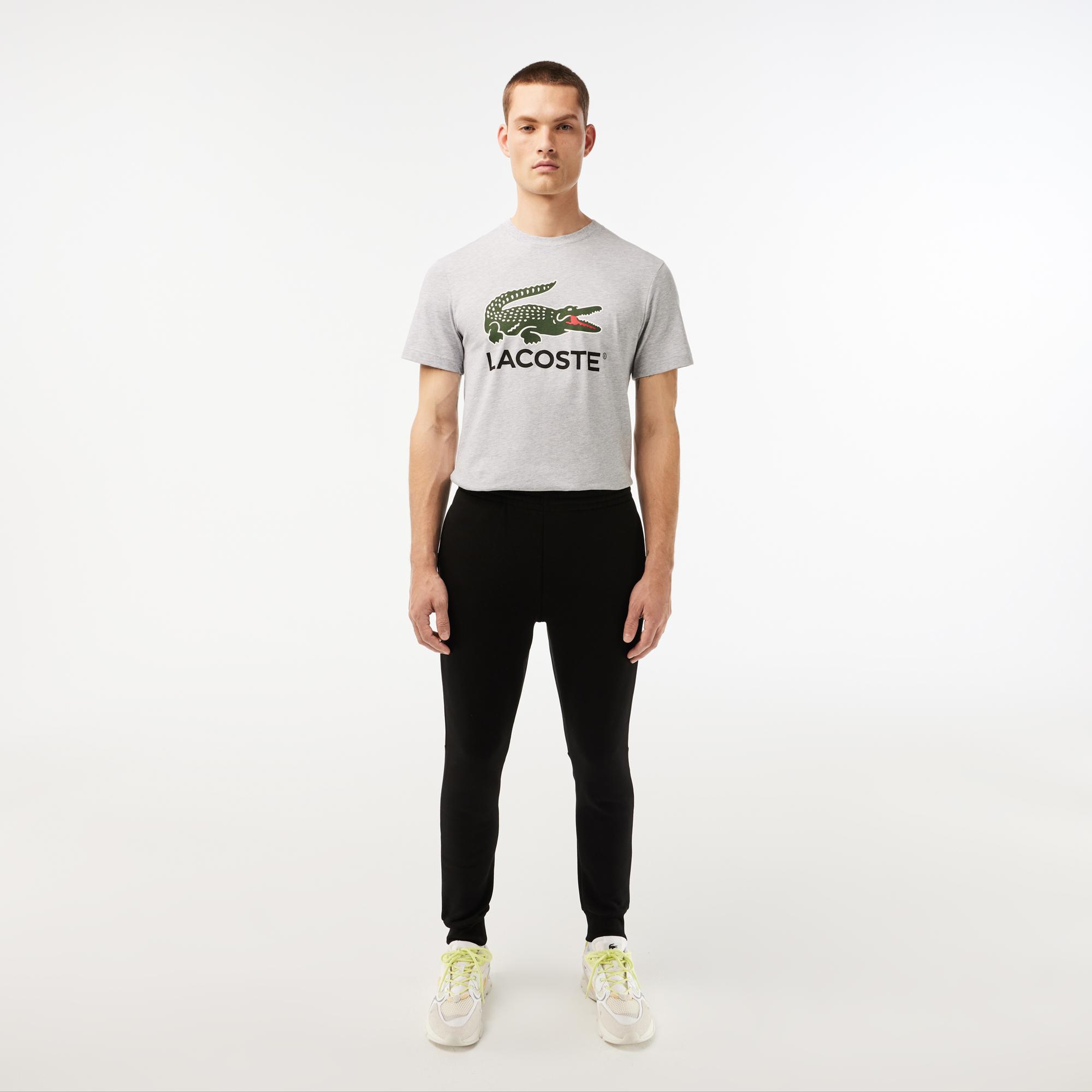 Erkek Slim Fit Organik Pamuk Siyah Eşofman Altı
