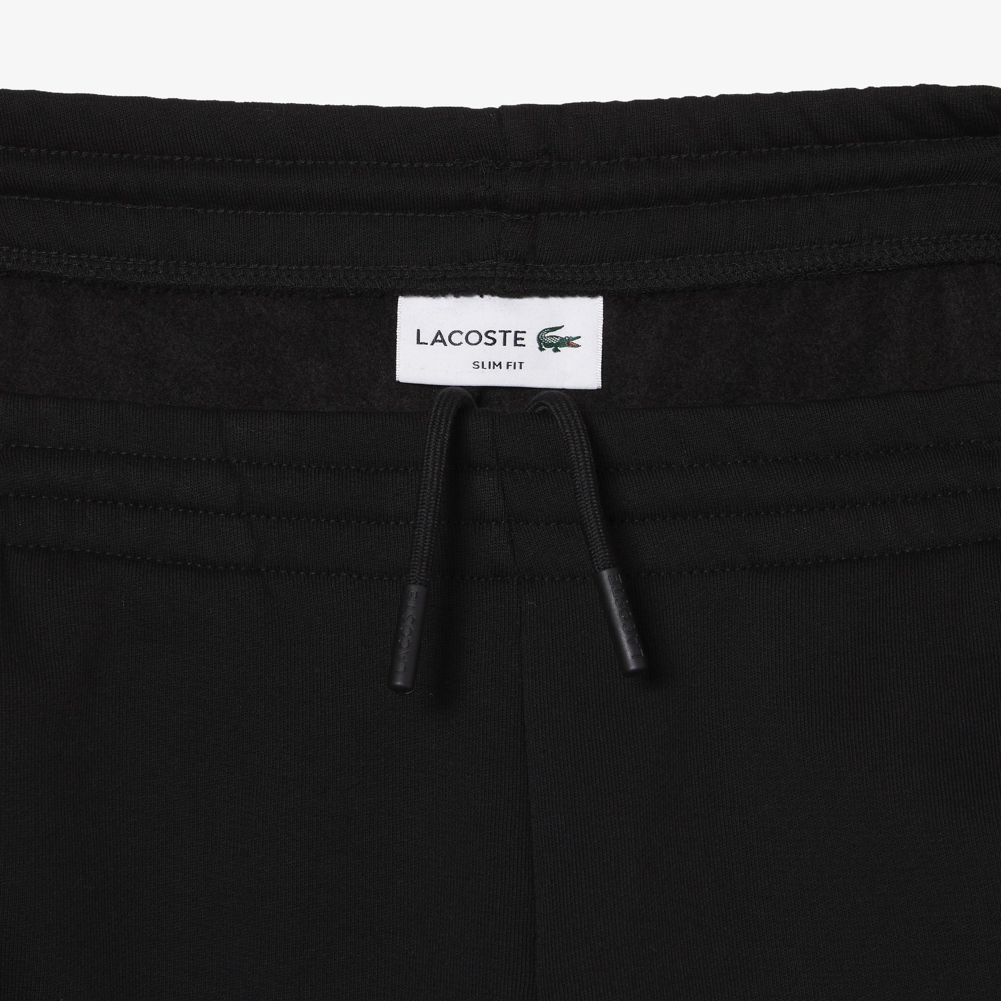 Erkek Slim Fit Organik Pamuk Siyah Eşofman Altı