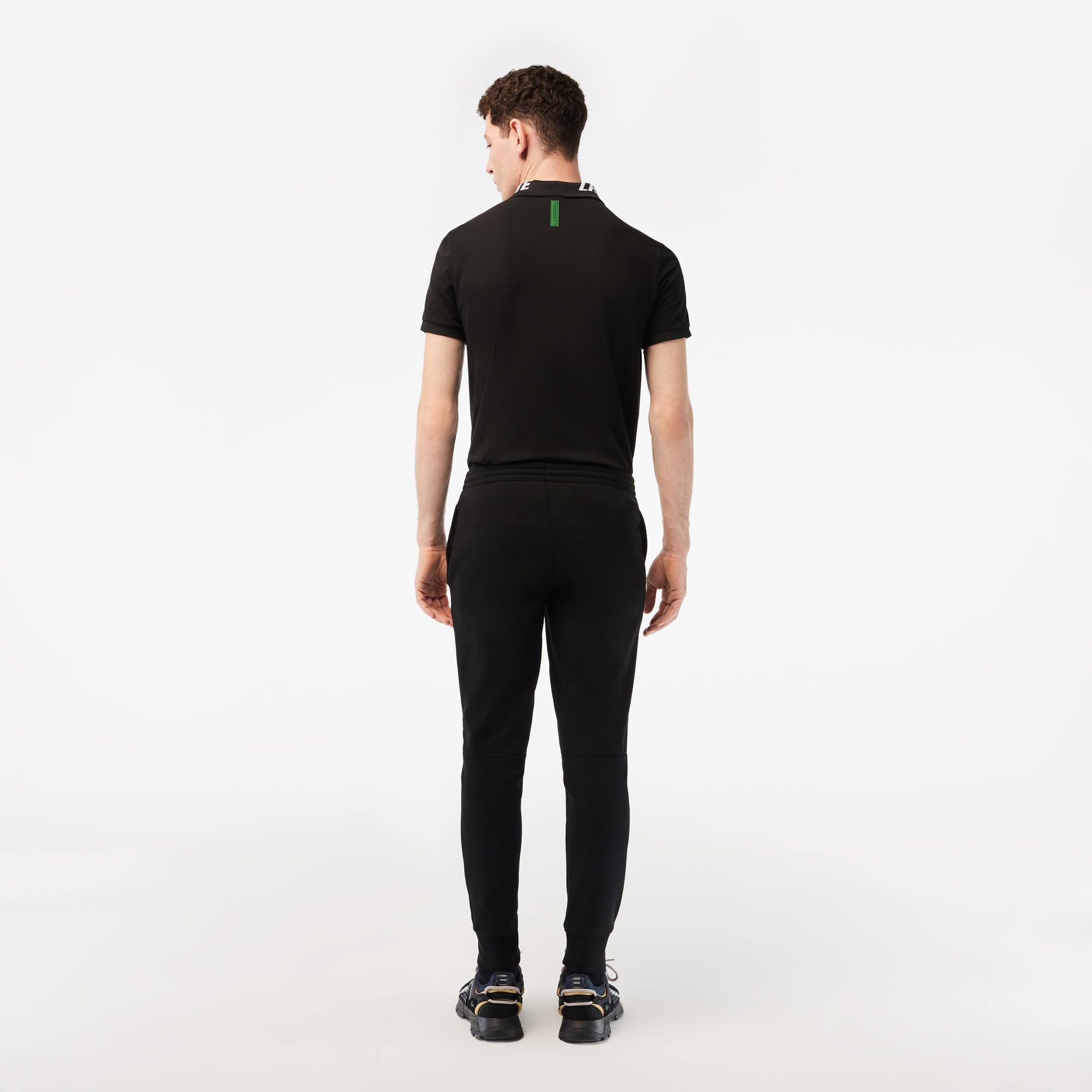 Erkek Slim Fit Organik Pamuk Siyah Eşofman Altı