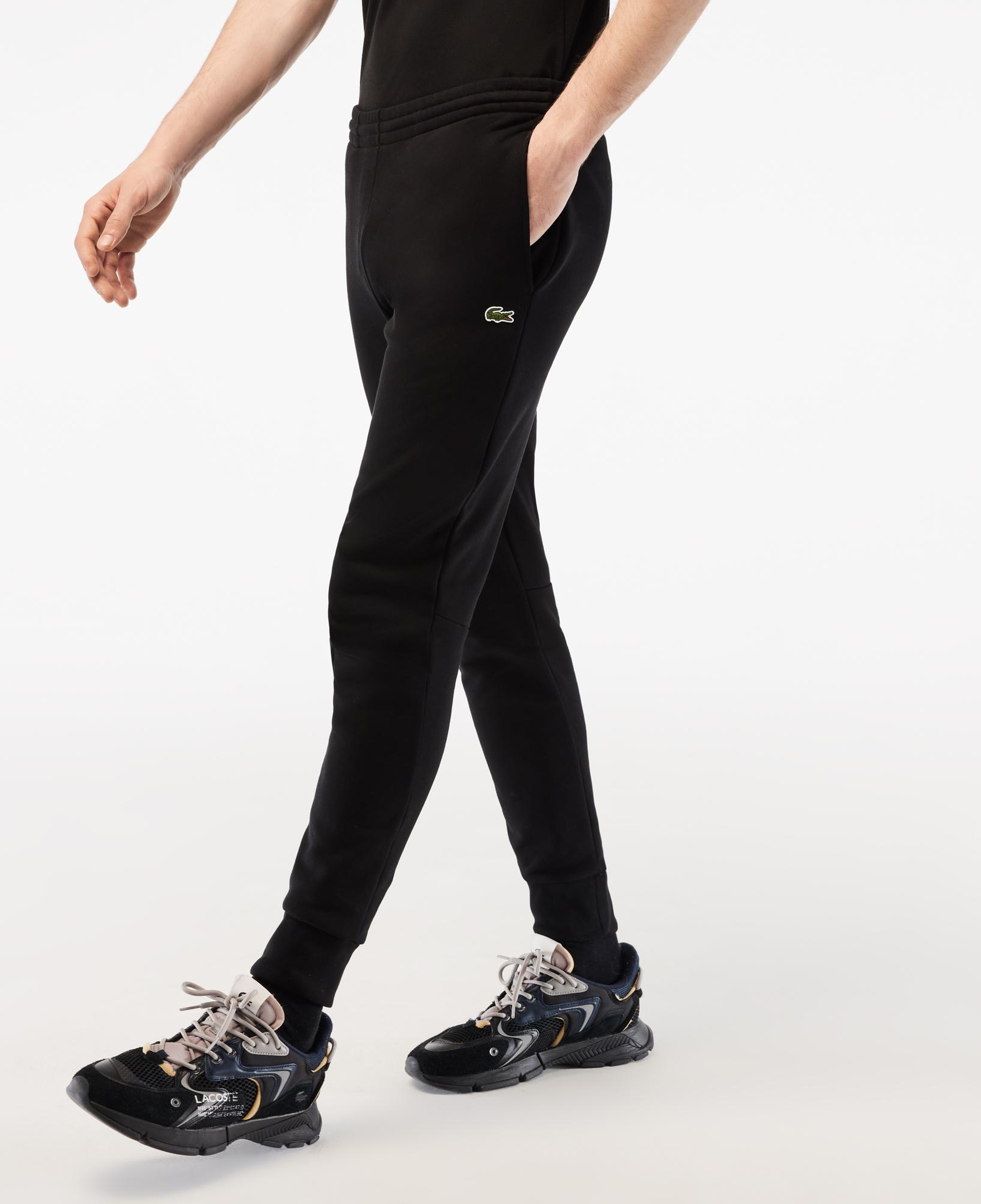 Erkek Slim Fit Organik Pamuk Siyah Eşofman Altı