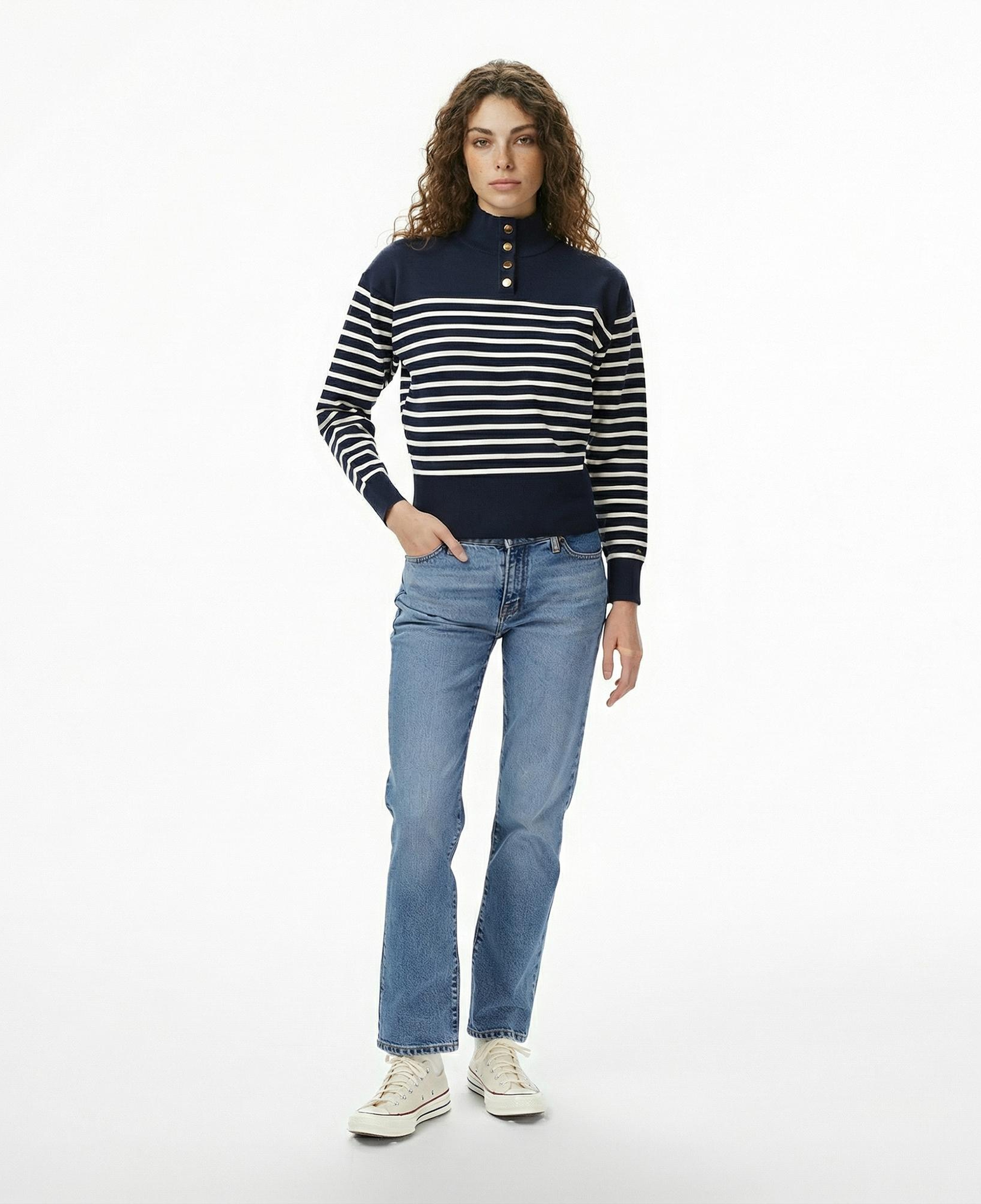 Tommy Hilfiger Jersey Gold Kadın Lacivert Kazak