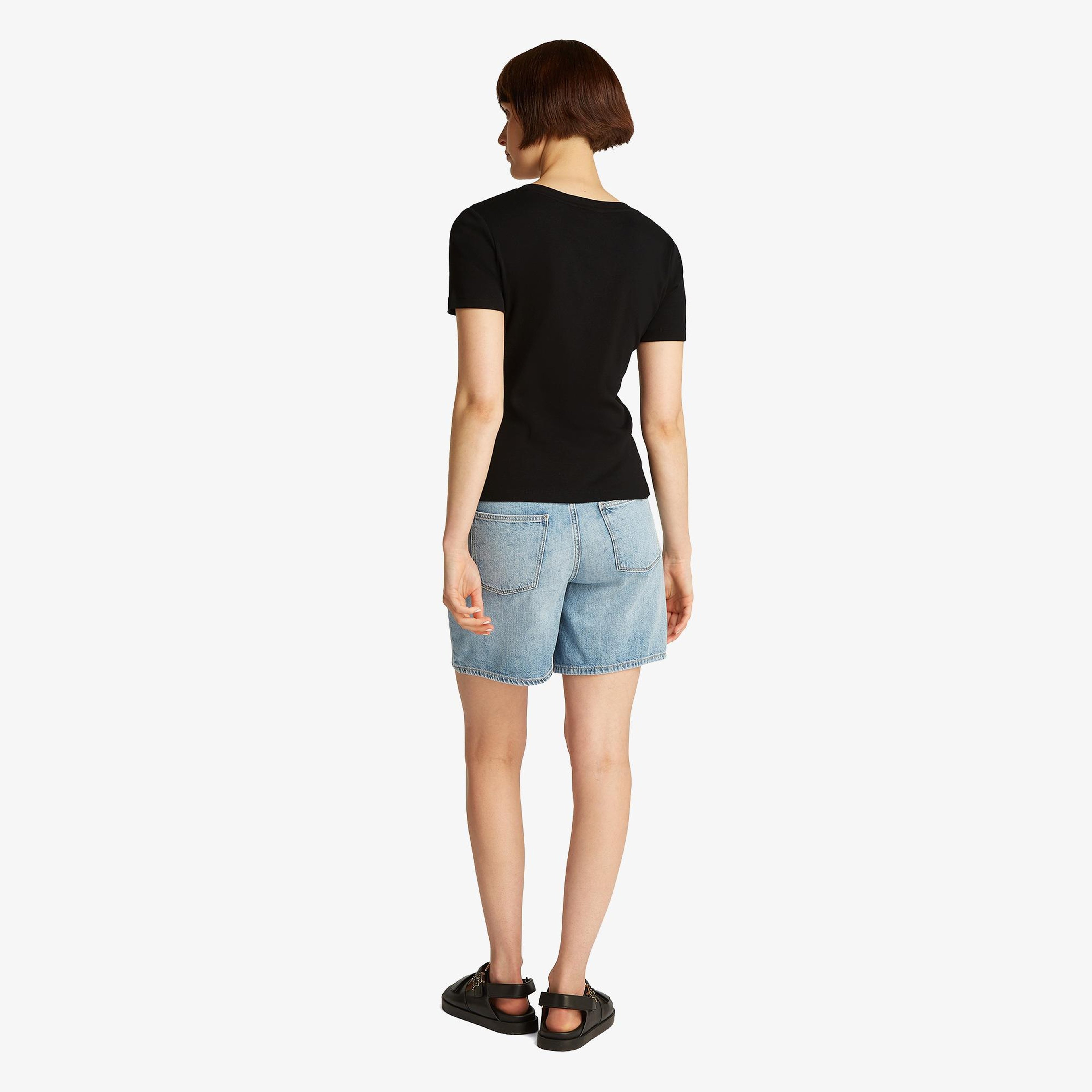 Tommy Hilfiger Nos Kadın Siyah T-Shirt