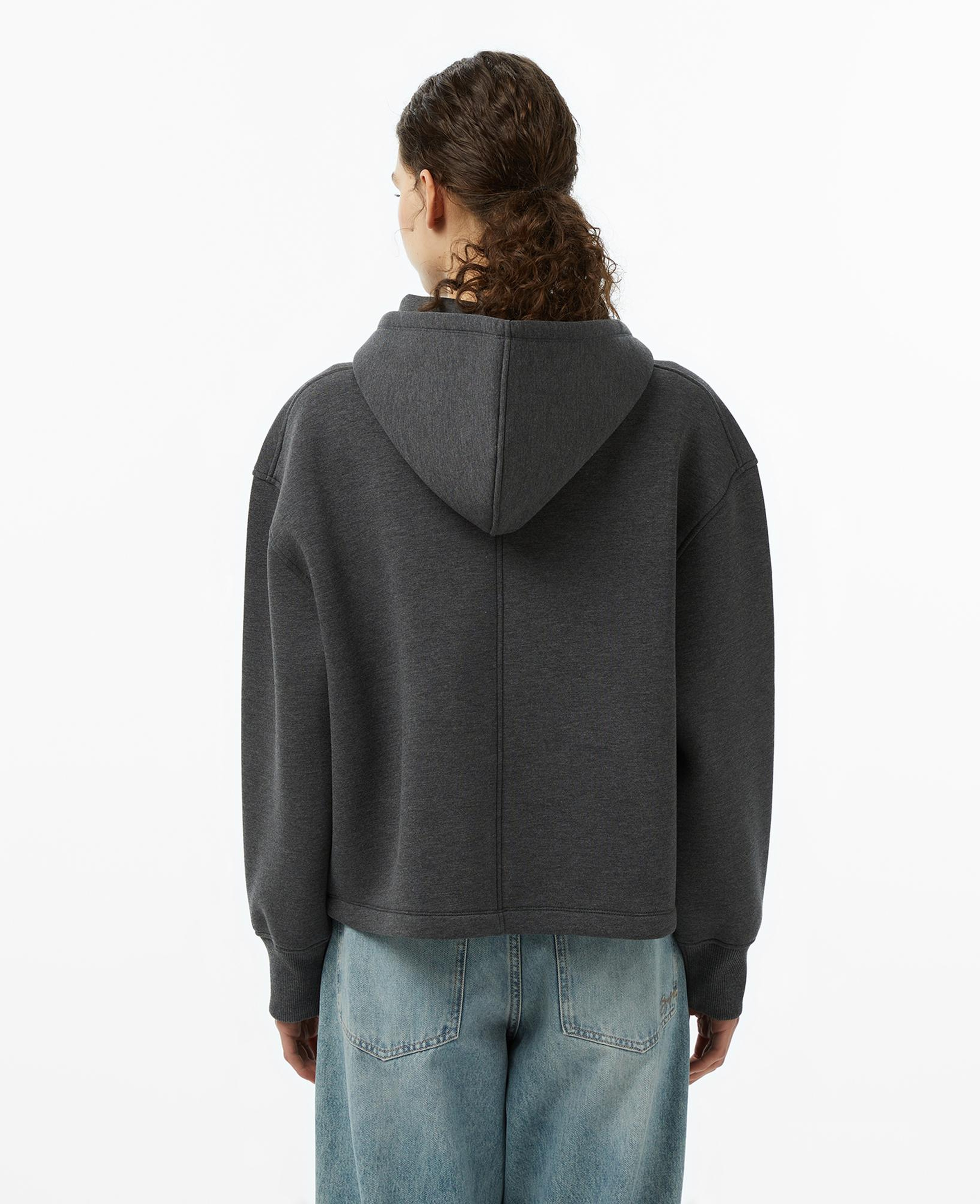 Tommy Hilfiger Script İnterlock Kadın Gri Hoodie