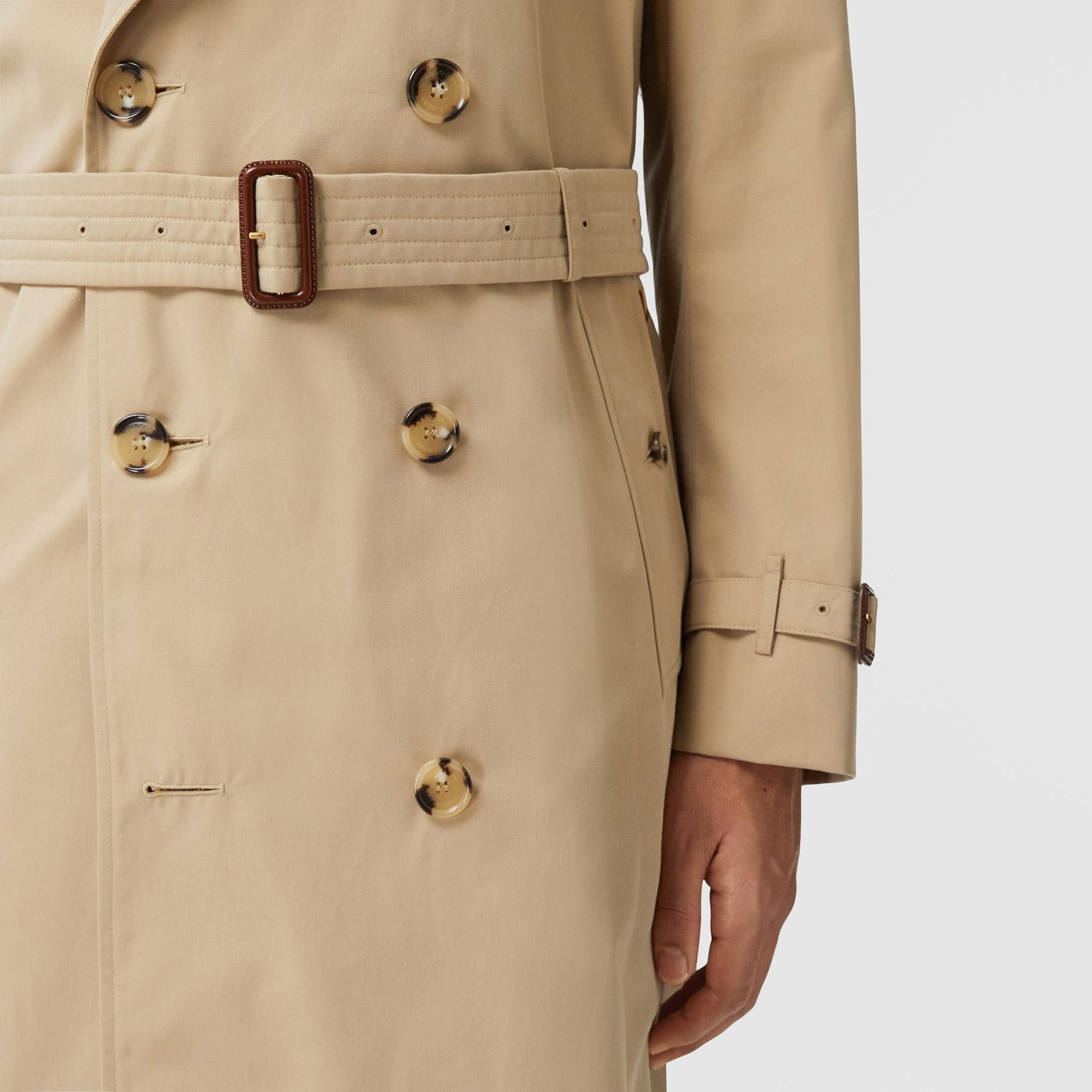 Burberry The Long Kensington Heritage Erkek Bej Trençkot