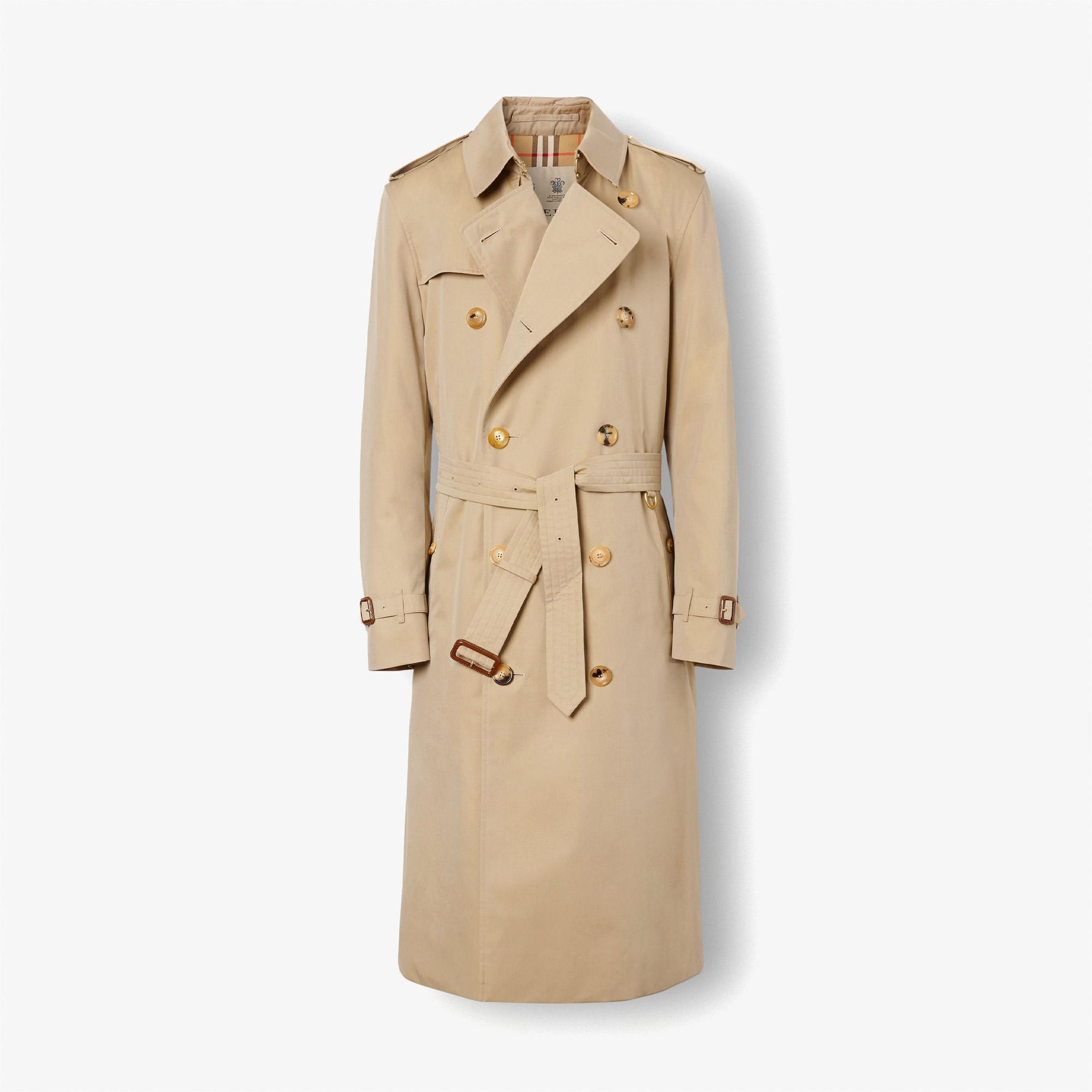 Burberry The Long Kensington Heritage Erkek Bej Trençkot