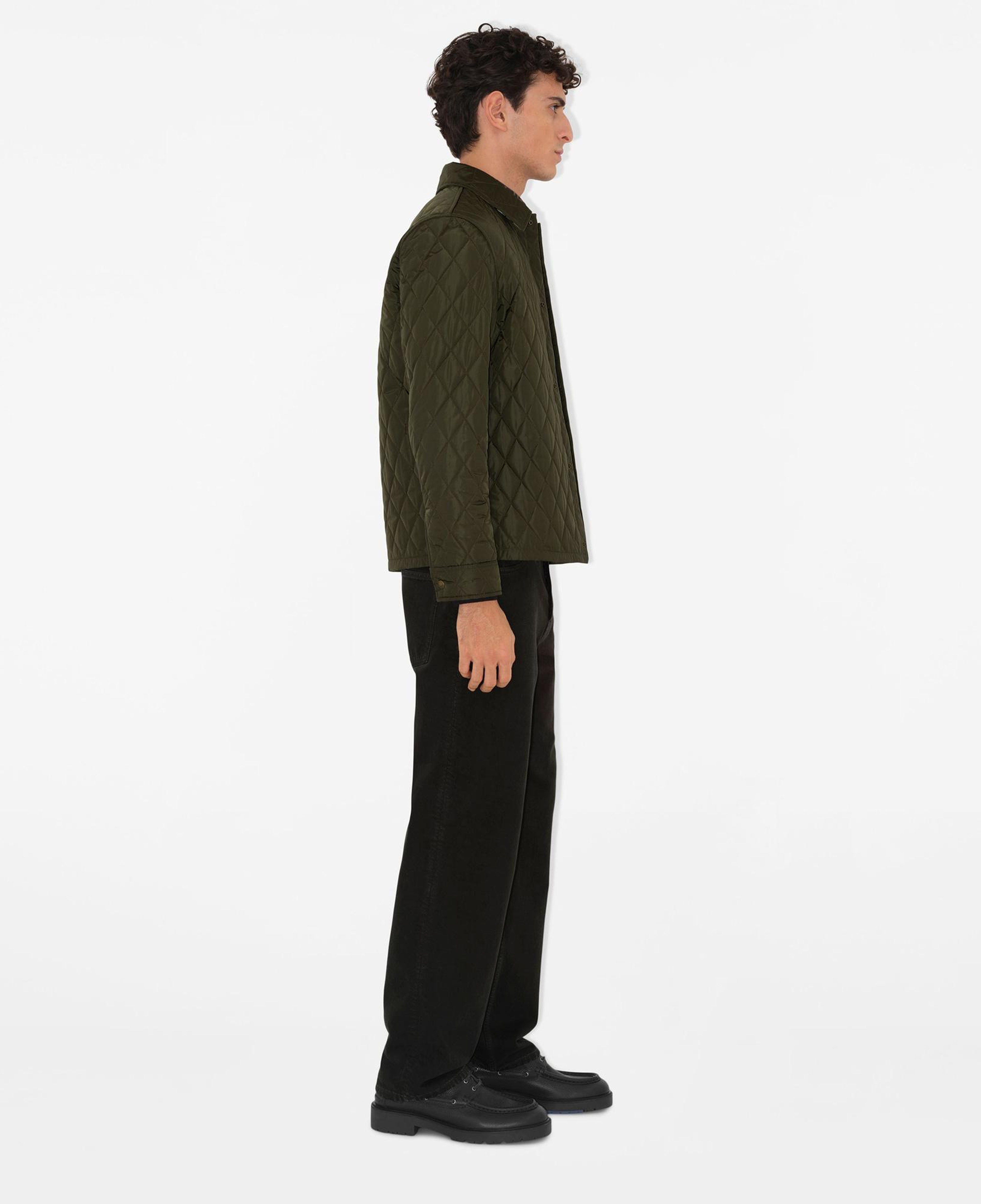 Burberry Tal Quilted Nylon Overshirt Erkek Haki Mont