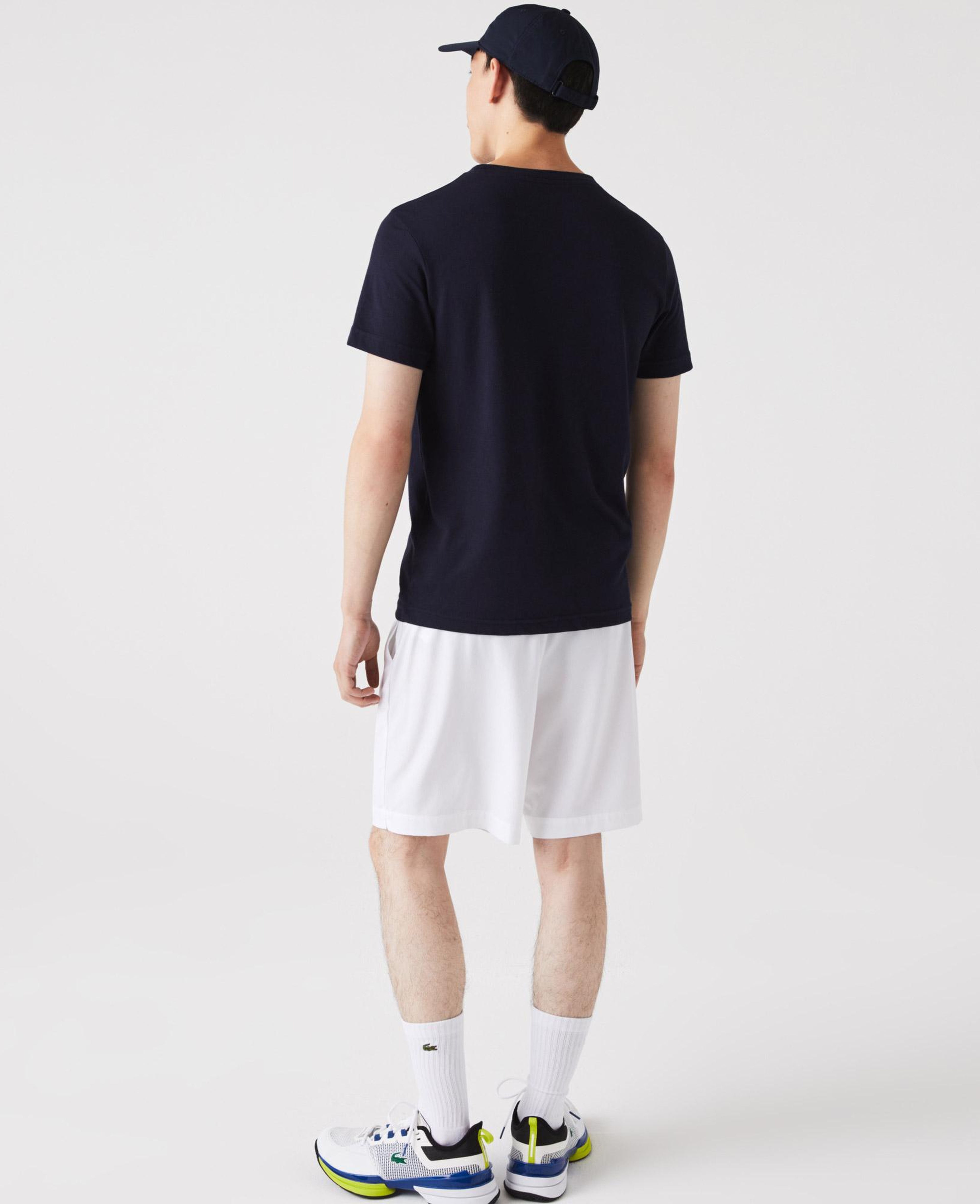 Erkek Regular Fit Bisiklet Yaka Baskılı Lacivert T-Shirt