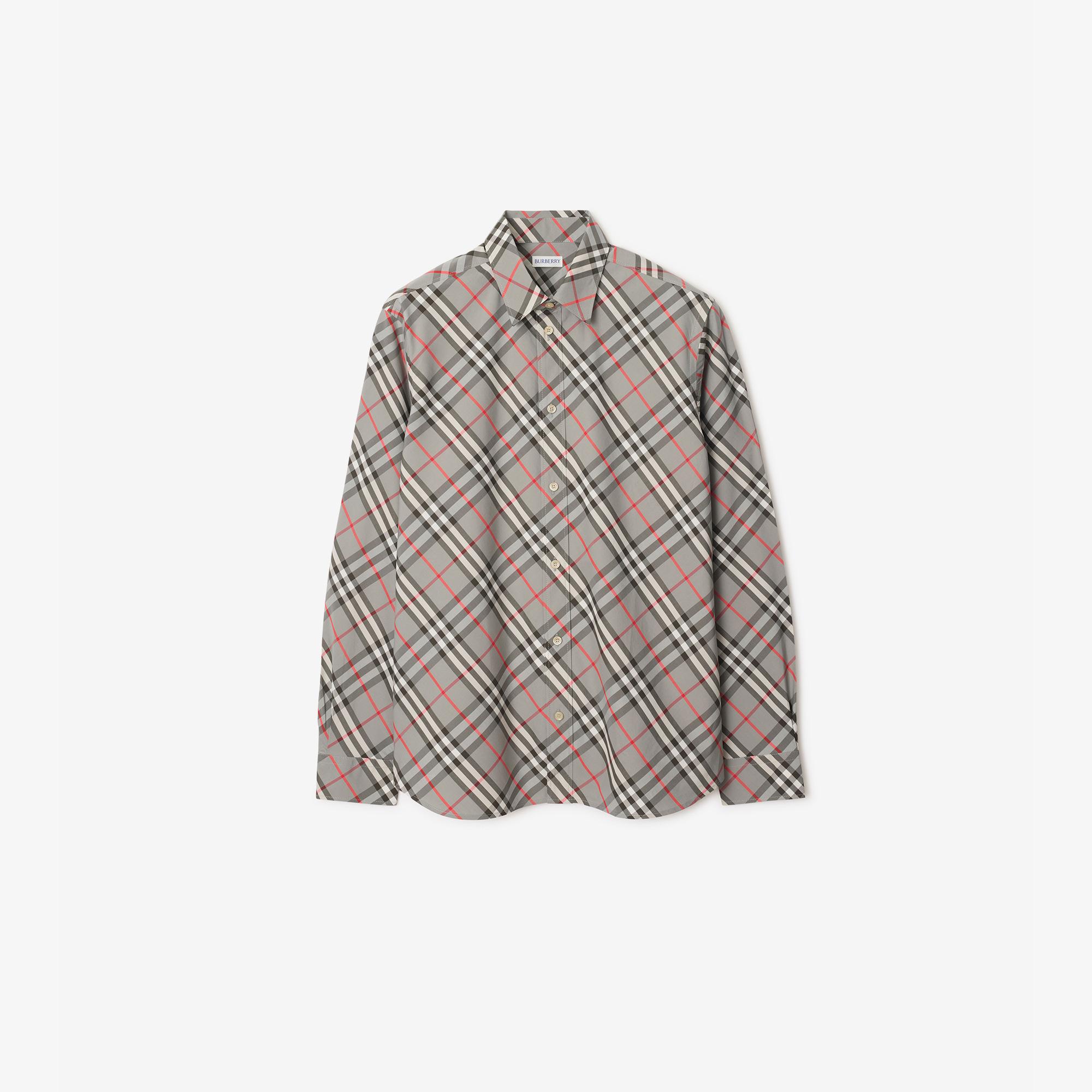 Burberry Erkek Gri Gömlek