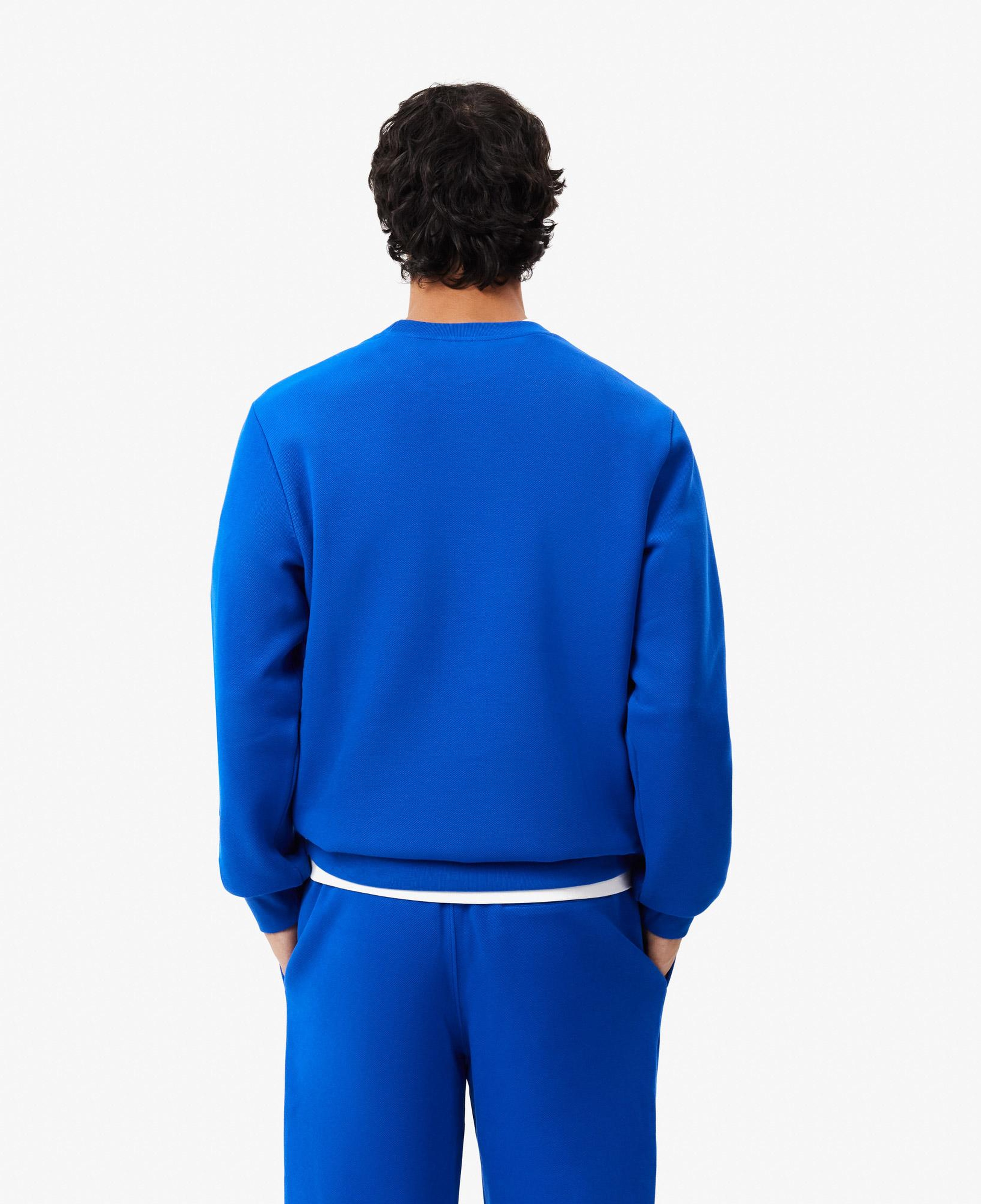 Erkek Classic Fit Bisiklet Yaka Mavi Sweatshirt