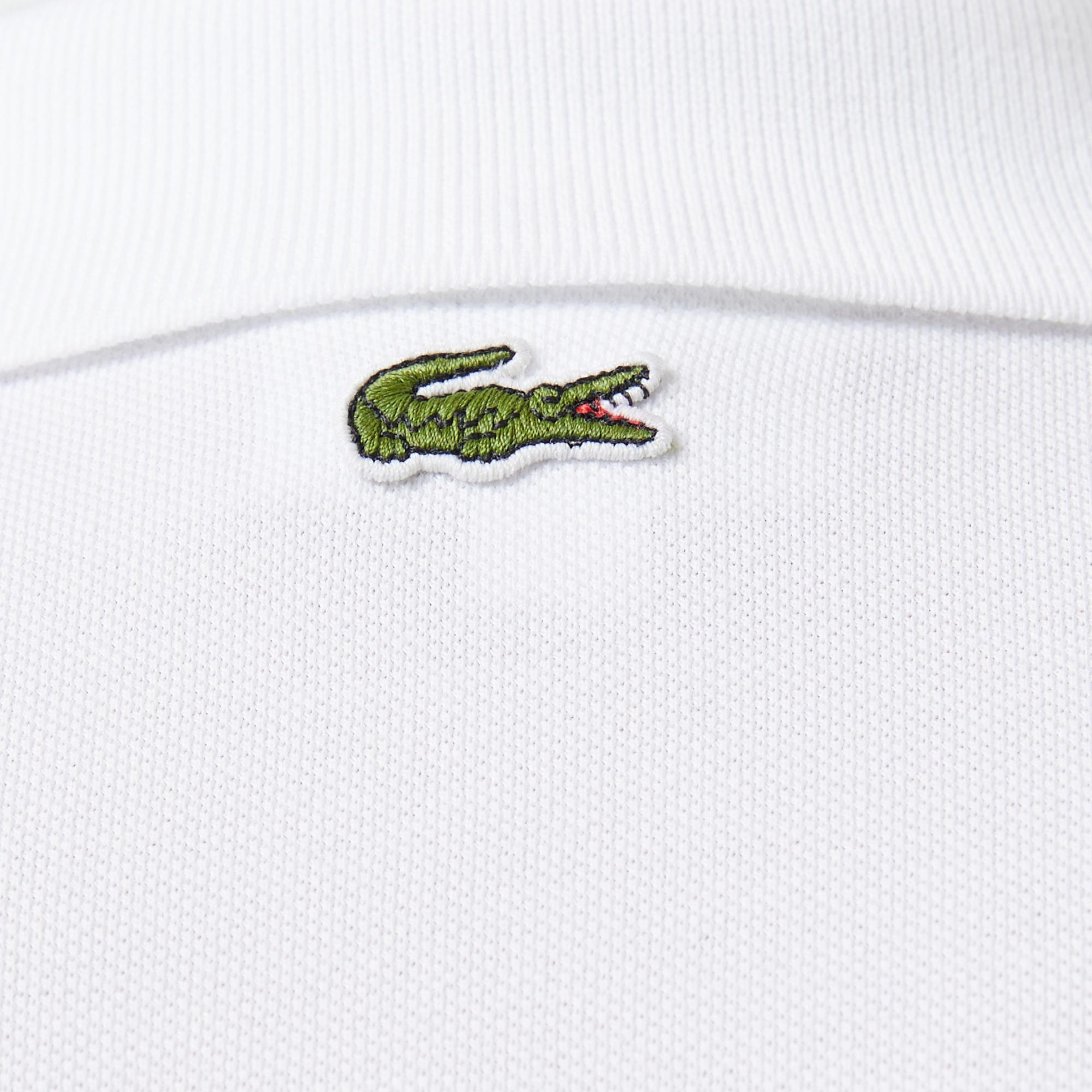Unisex Loose Fit Beyaz Polo