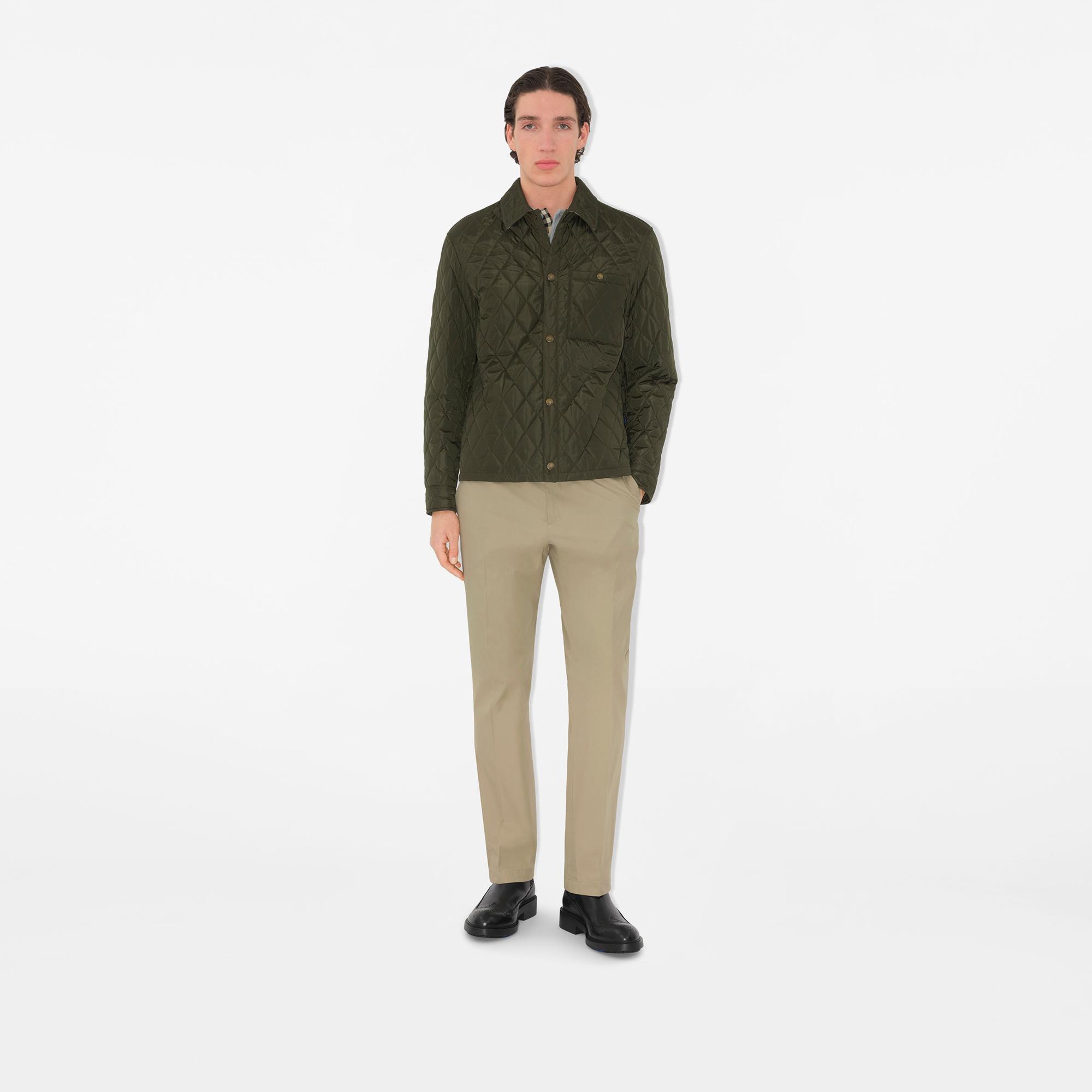 Burberry Pan Cotton Chinos Erkek Haki Pantolon