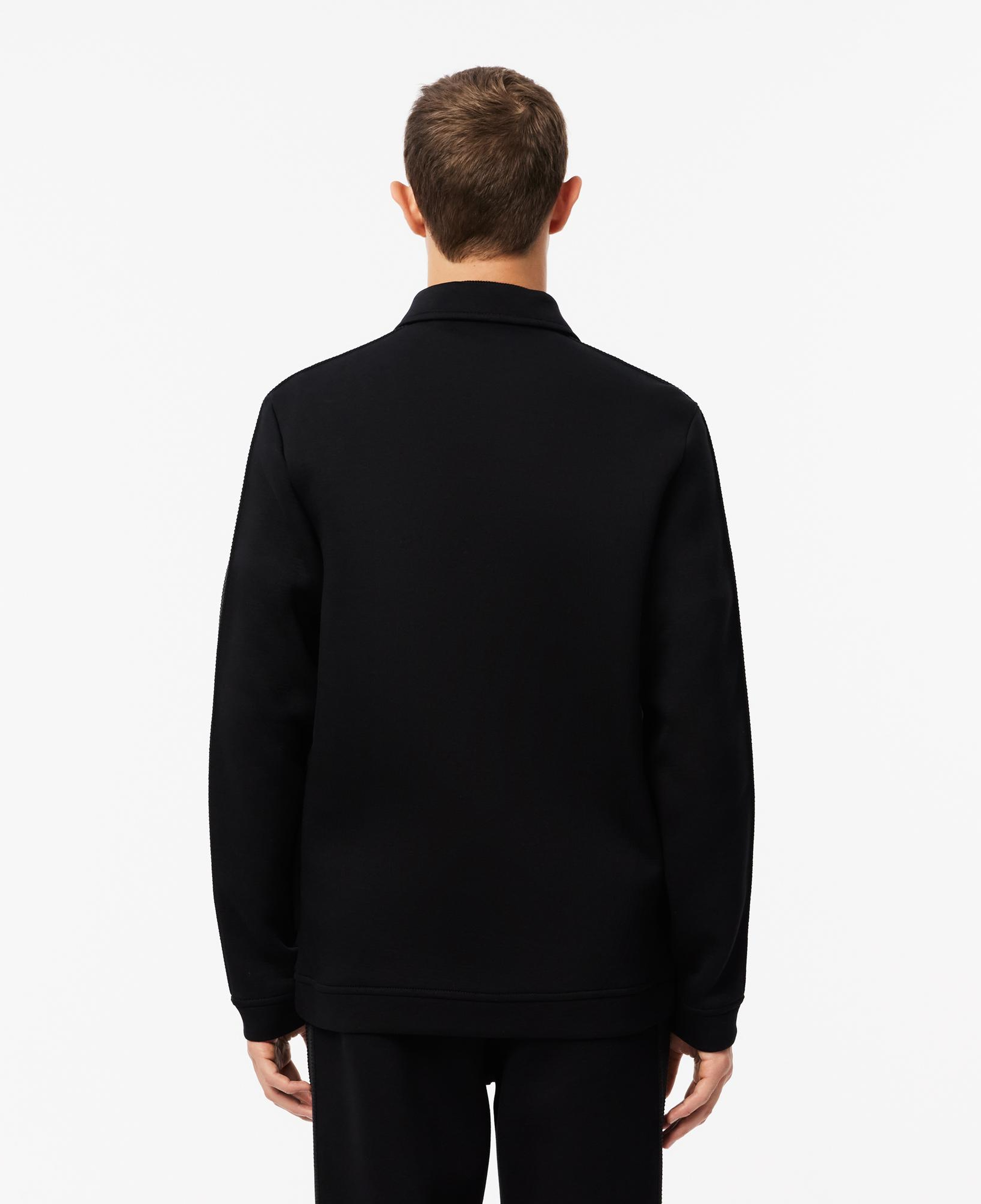 Erkek Regular Fit Fermuarlı Siyah Sweatshirt