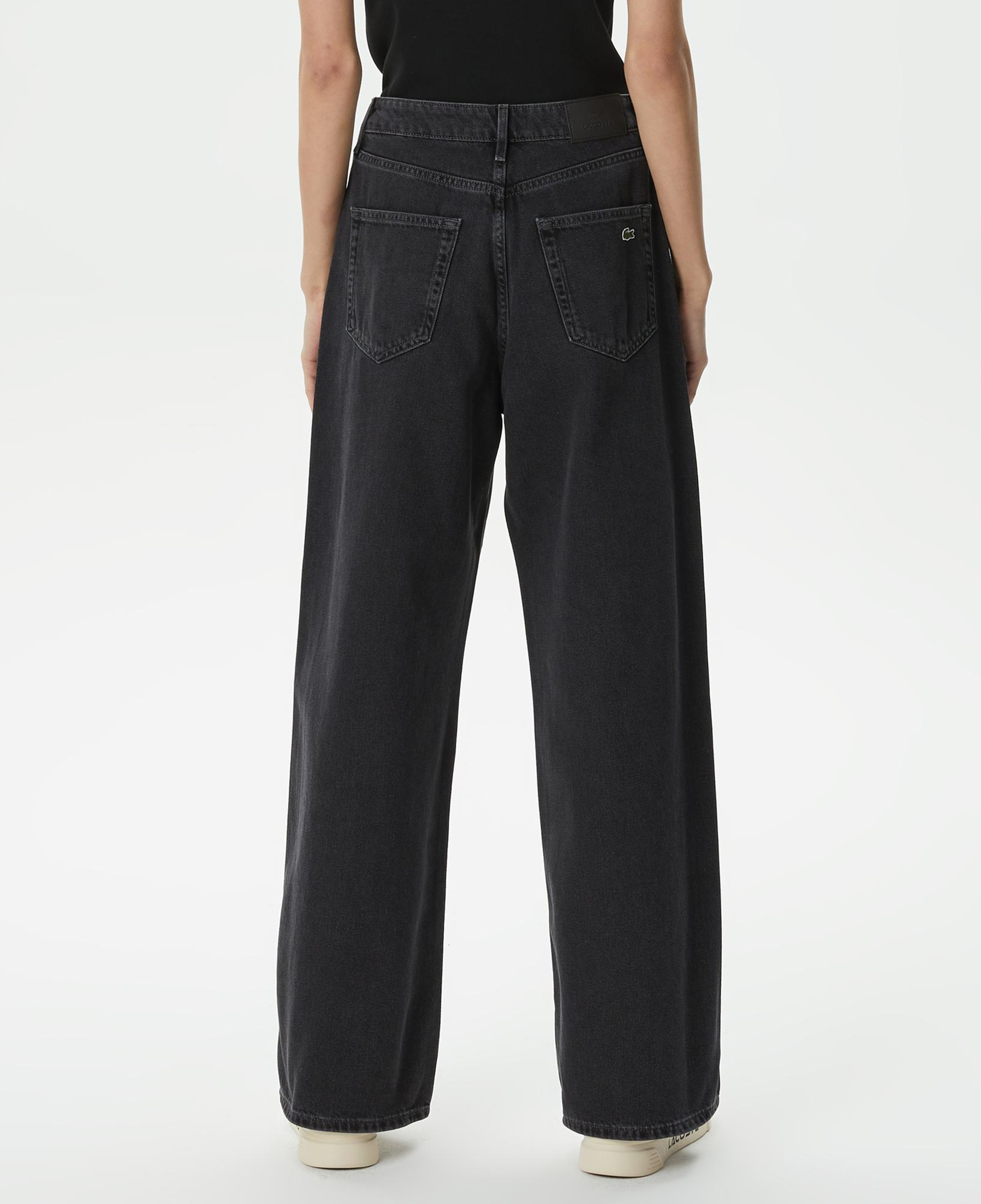 Kadın Loose Fit Siyah Jean Pantolon