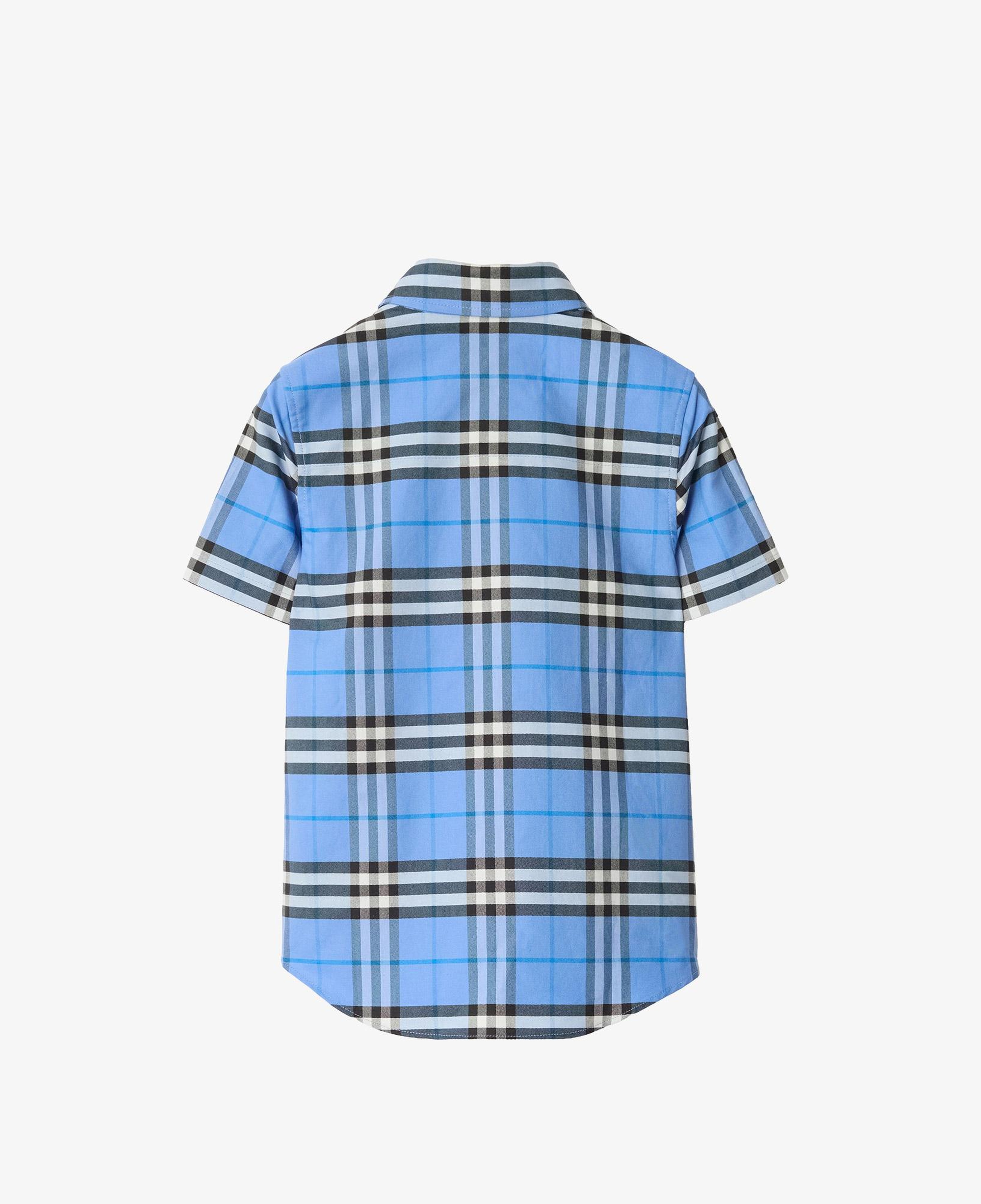 Burberry Owen Check Çocuk Mavi Gömlek
