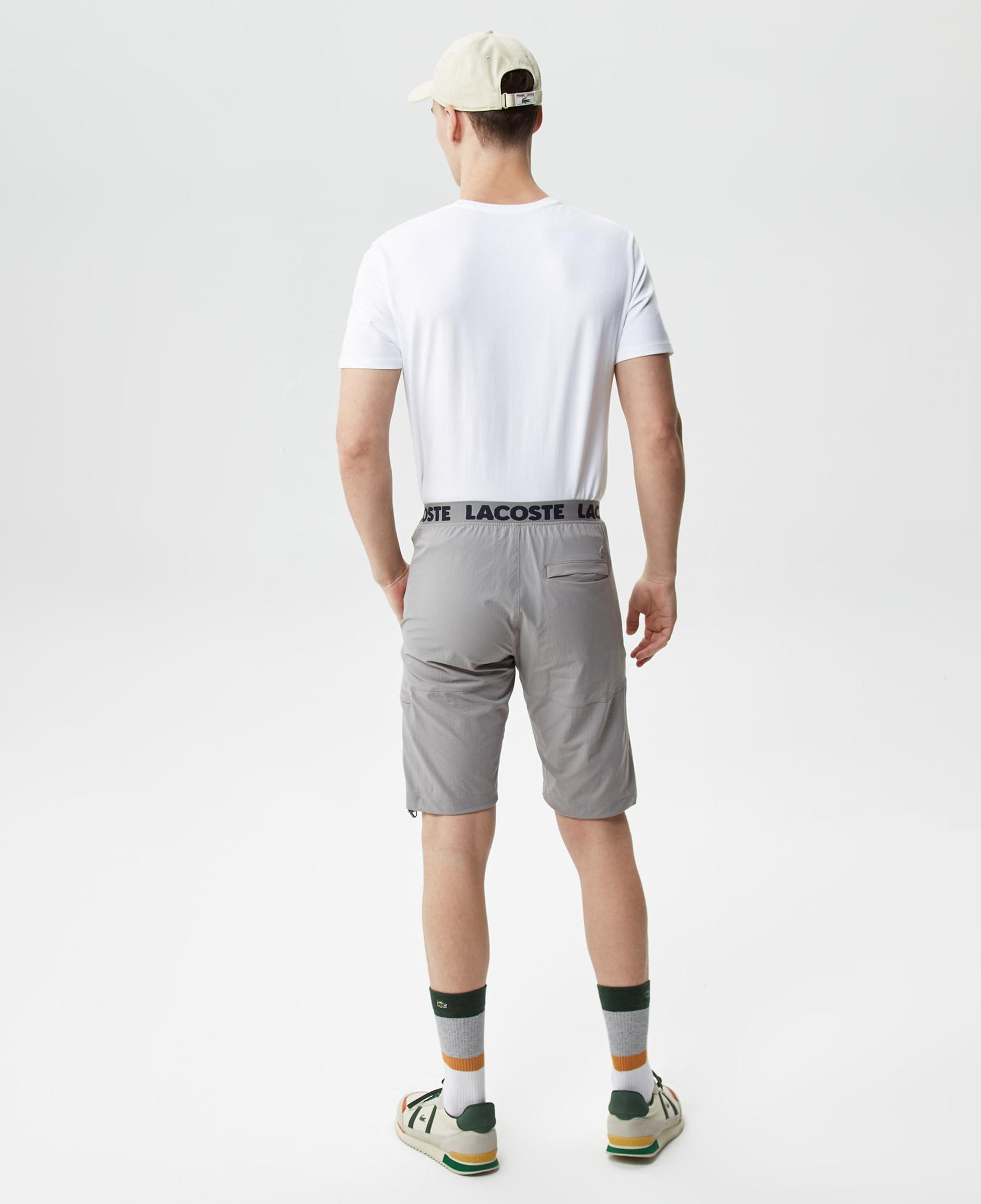 Erkek Slim Fit Gri Bermuda