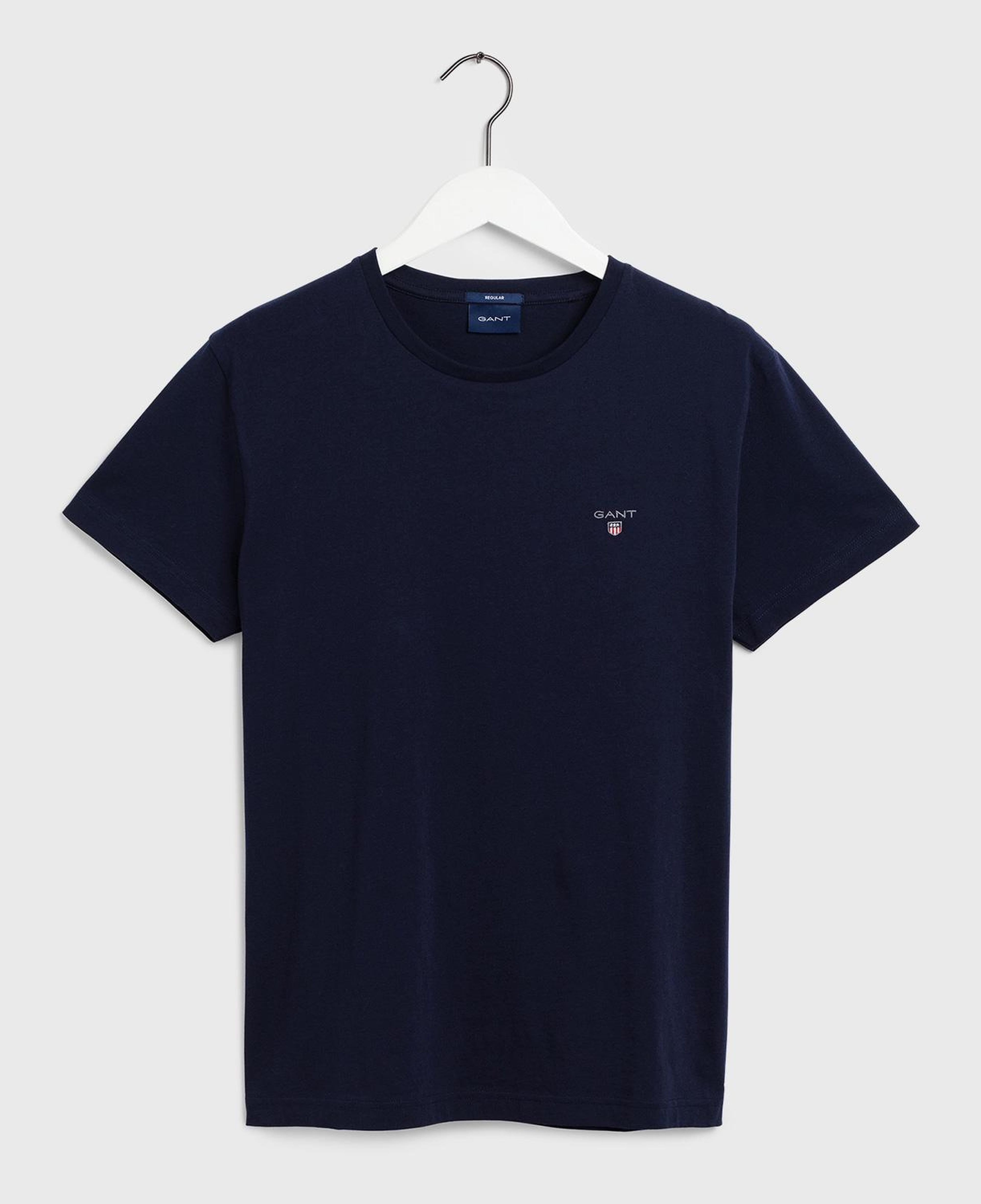 GANT Erkek Lacivert Regular Fit Bisiklet Yaka T-Shirt