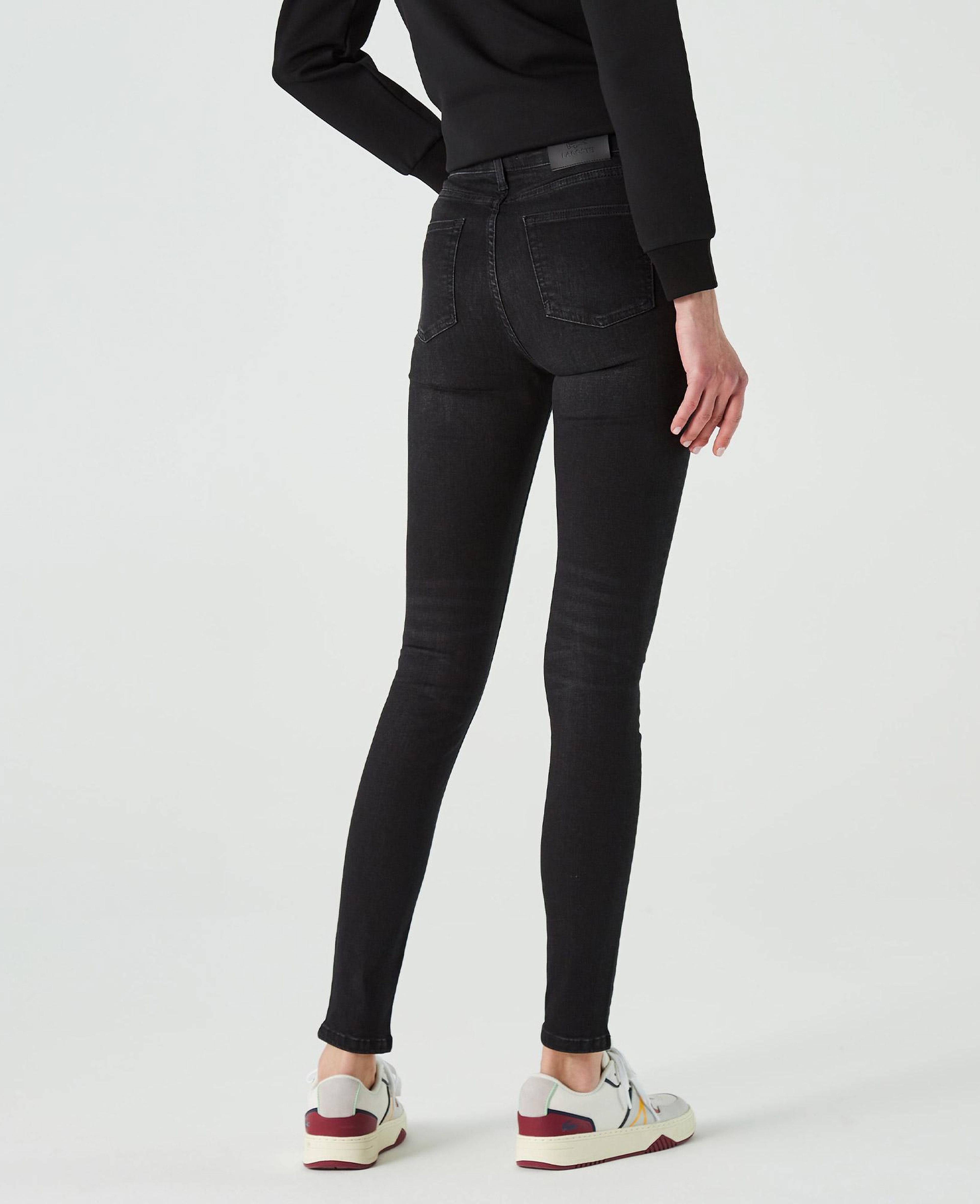 Lacoste Kadın Skinny Fit Denim Koyu Gri Pantolon