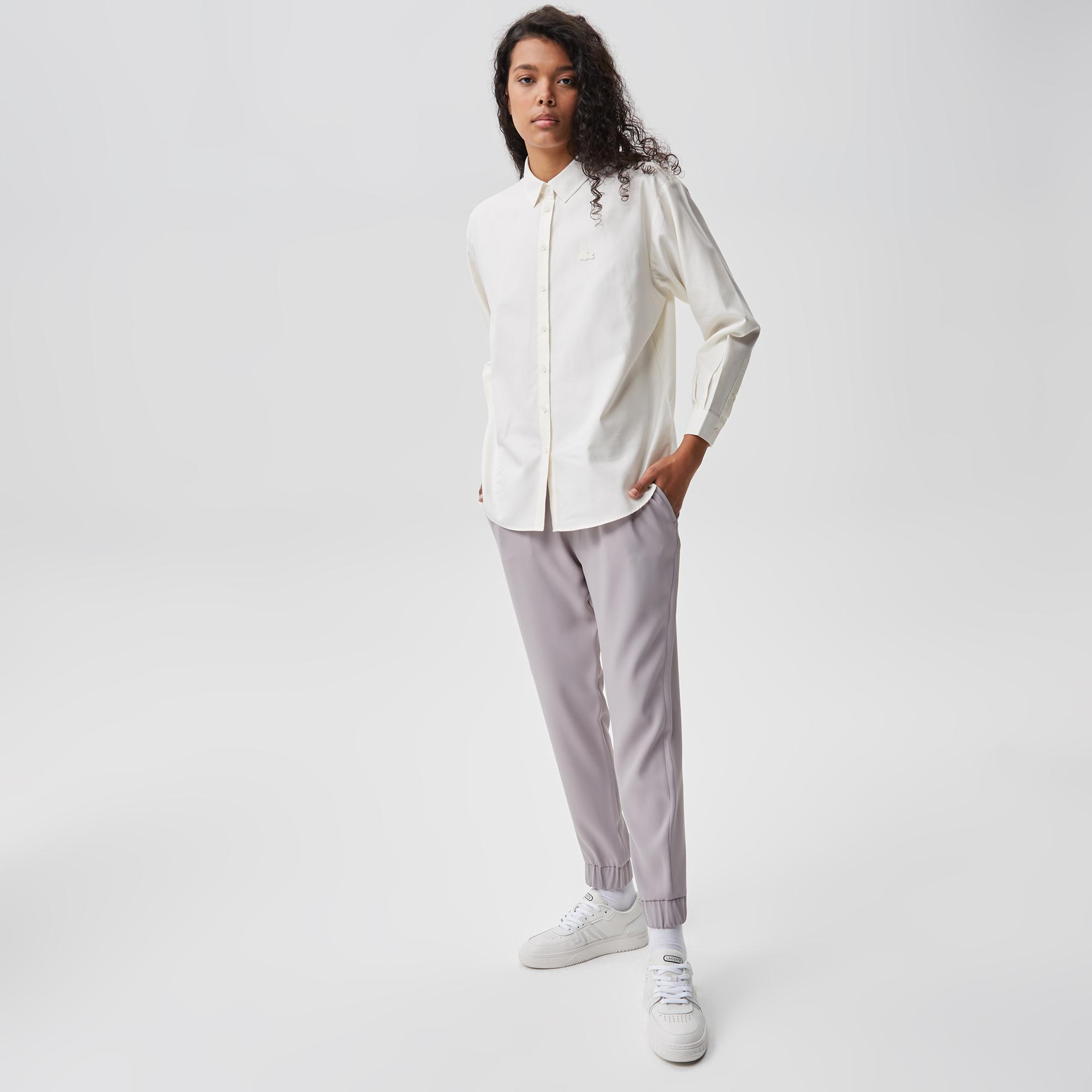 Kadın Tapered Fit Gri Pantolon