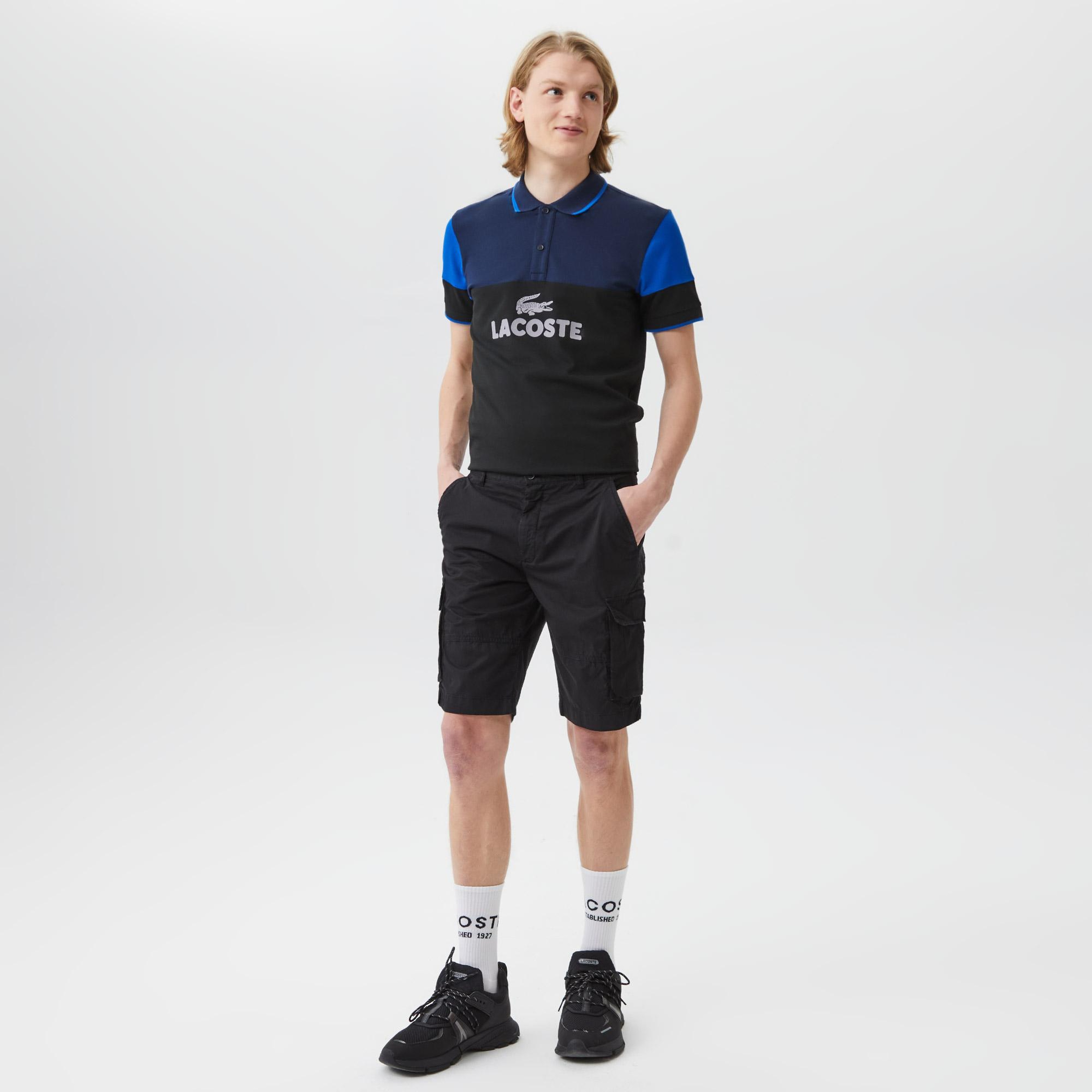 Erkek Regular Fit Siyah Bermuda