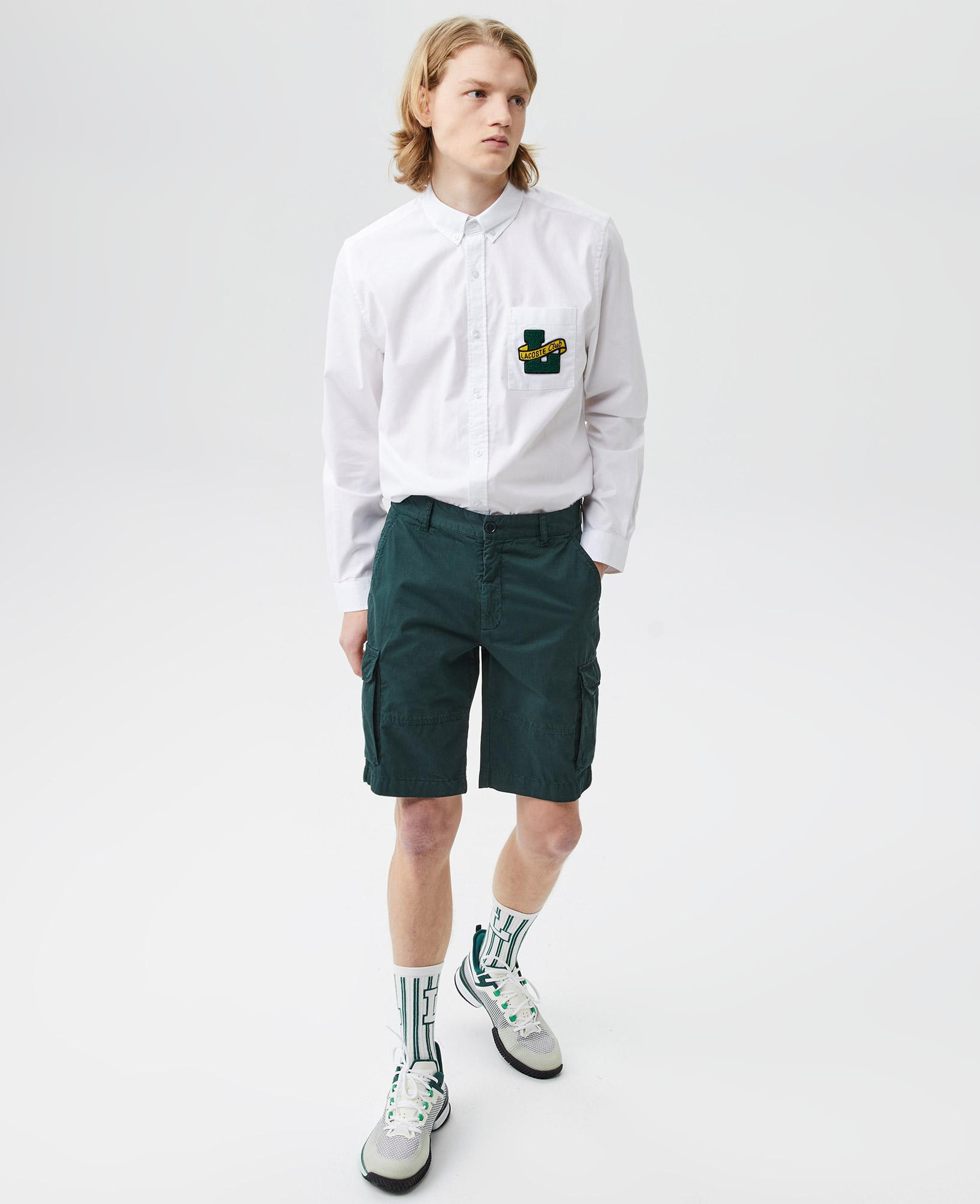 Erkek Regular Fit Yeşil Bermuda