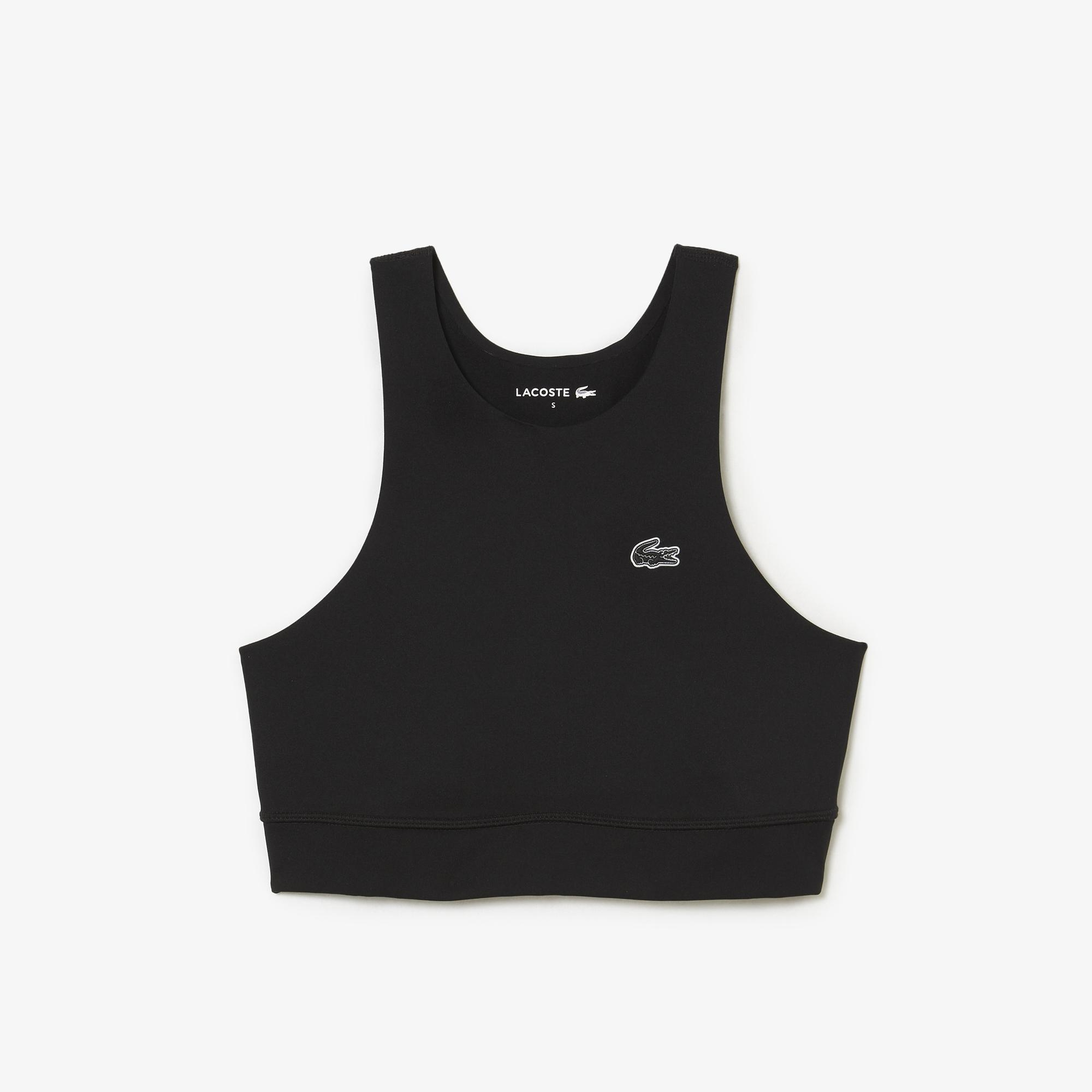 Active Kadın Slim Fit Kolsuz Siyah Bra