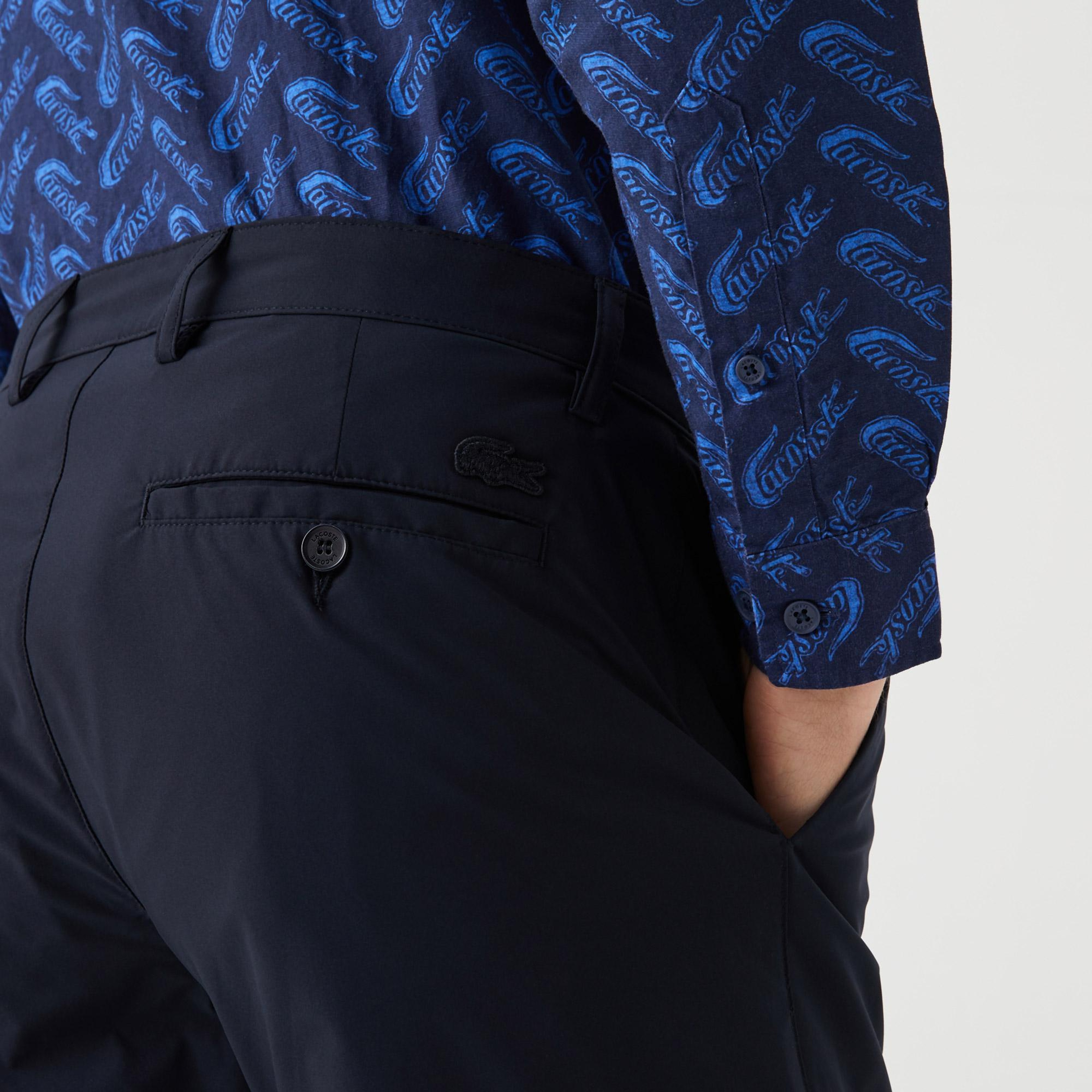 Erkek Slim Fit Lacivert Bermuda