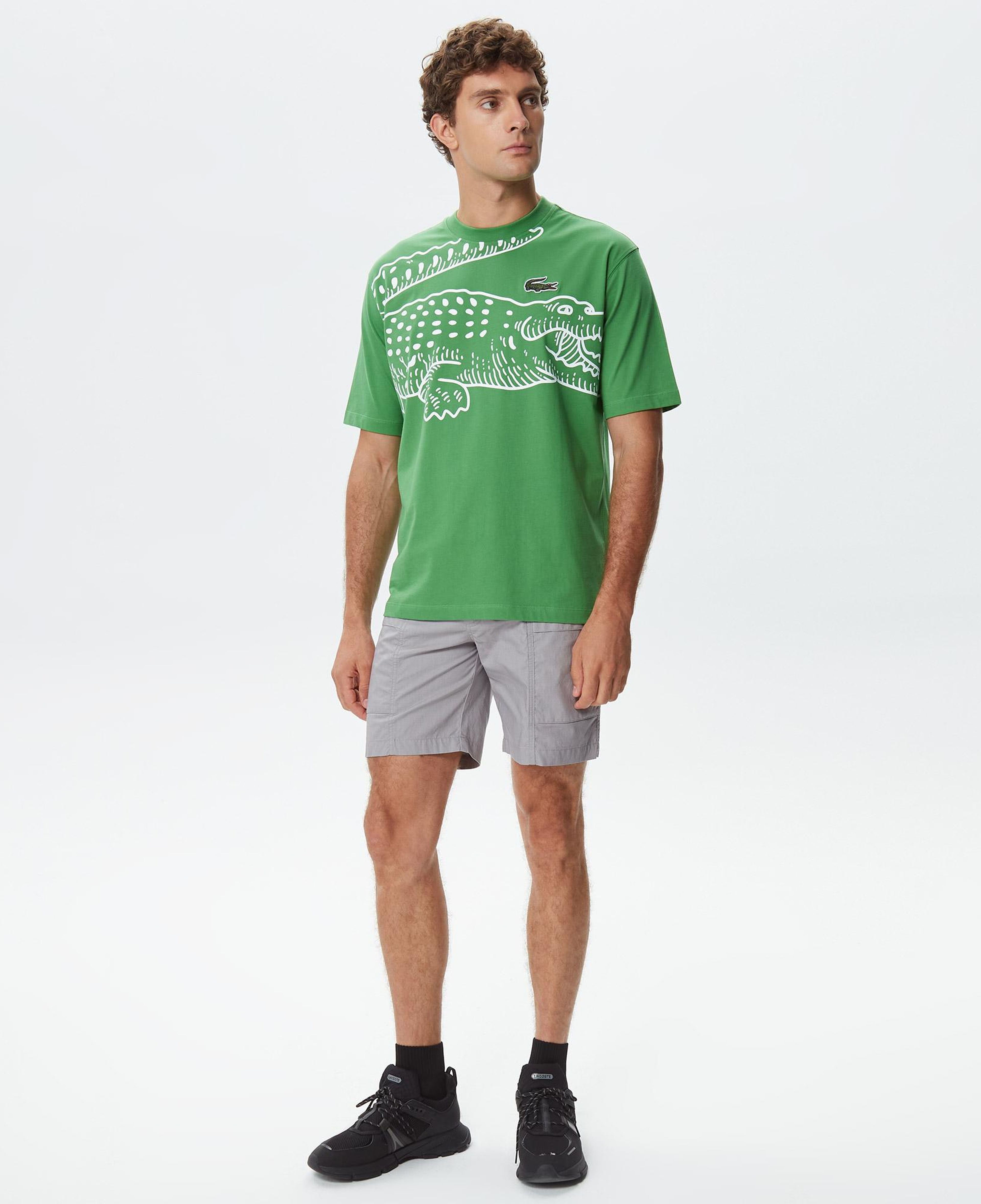 Erkek Regular Fit Gri Bermuda