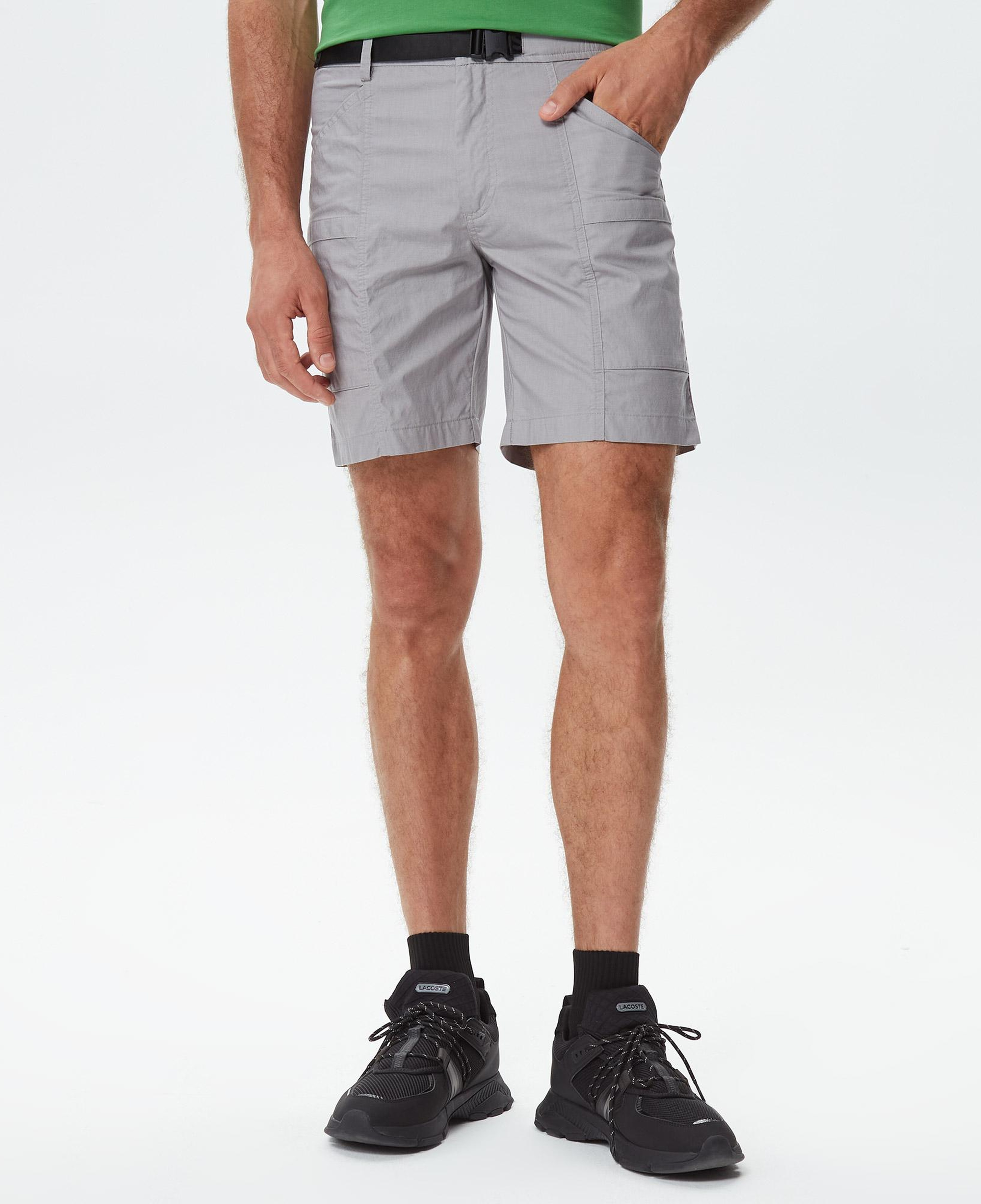 Erkek Regular Fit Gri Bermuda