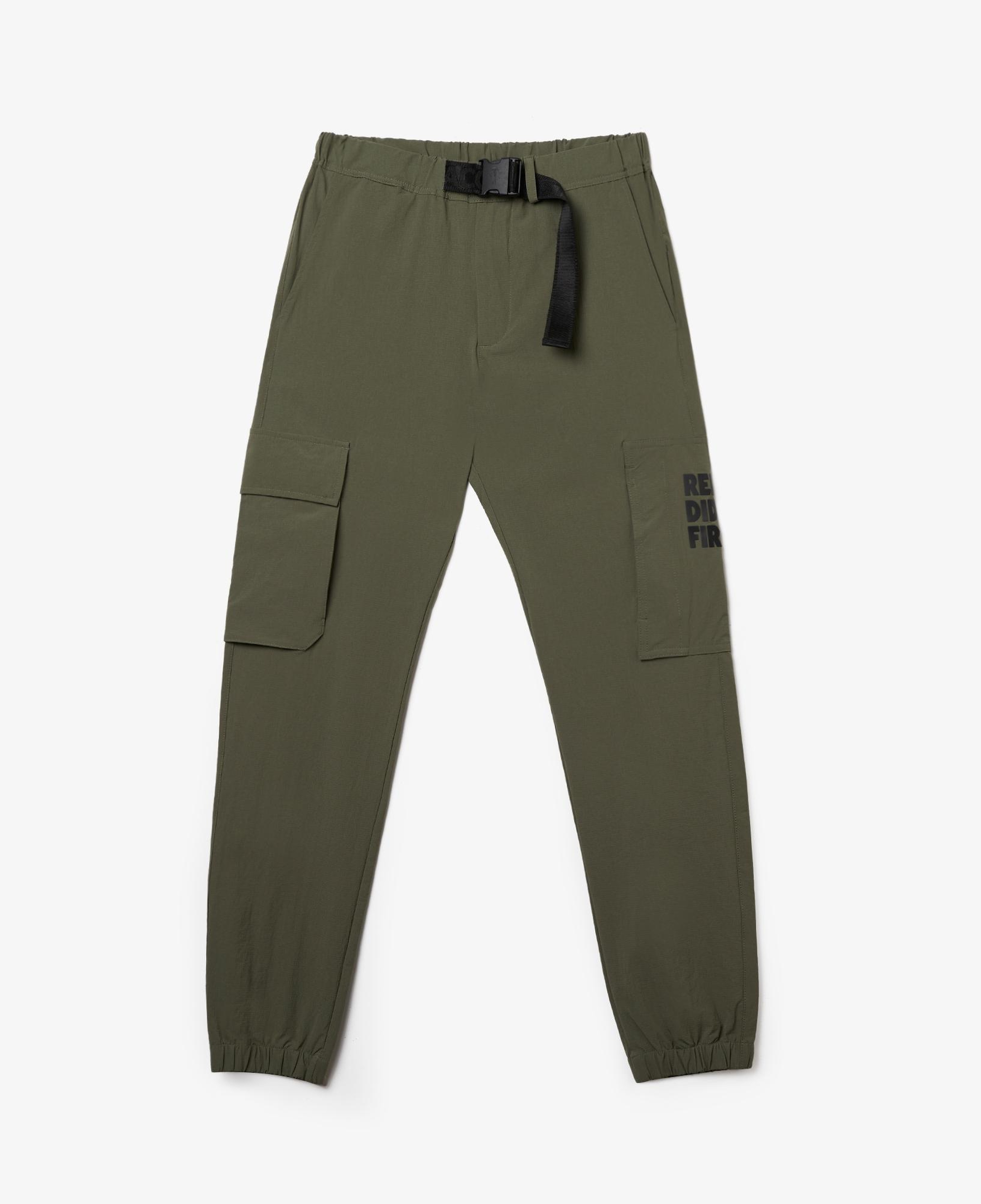 Erkek Relaxed Fit Haki Pantolon