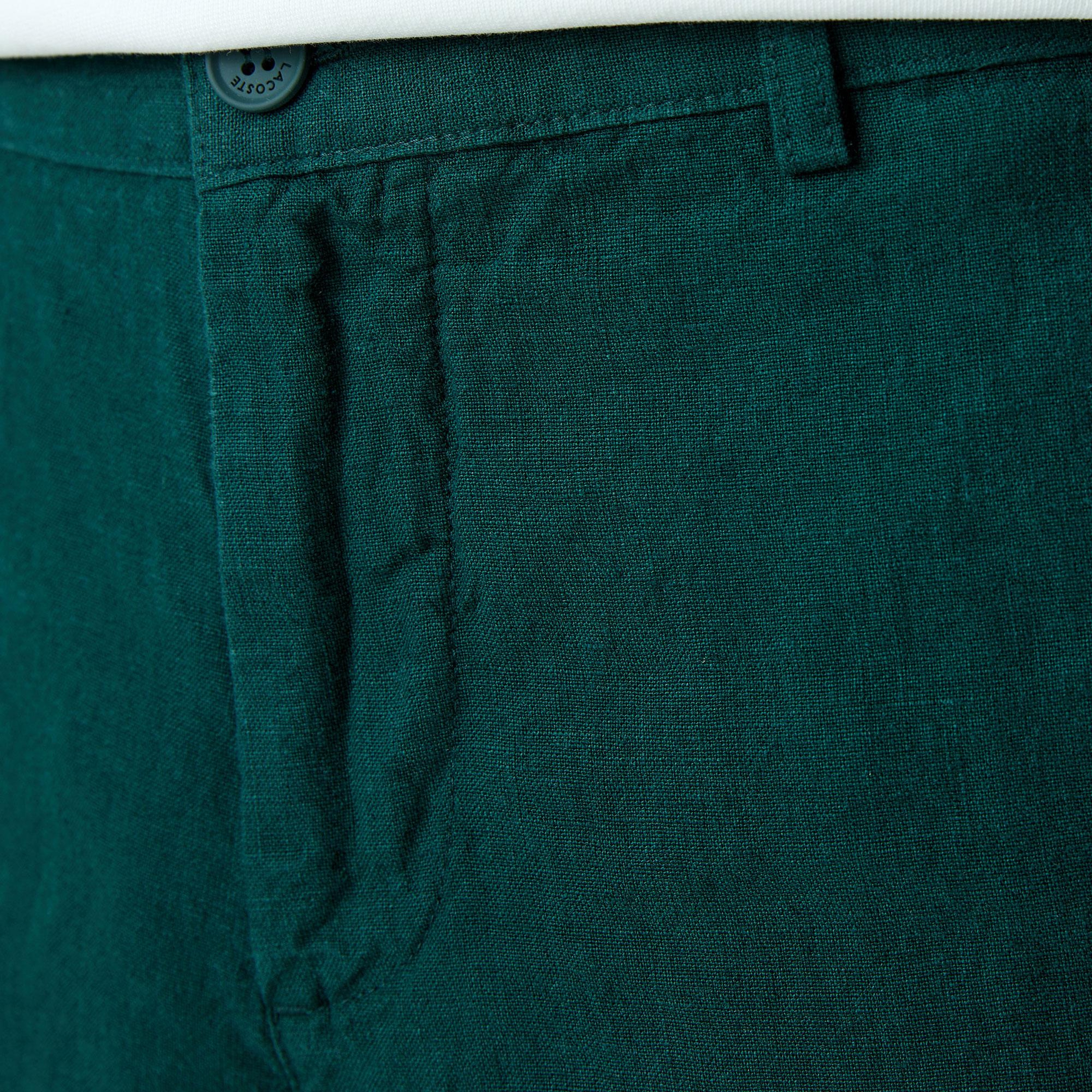 Erkek Slim Fit Chino Yeşil Pantolon