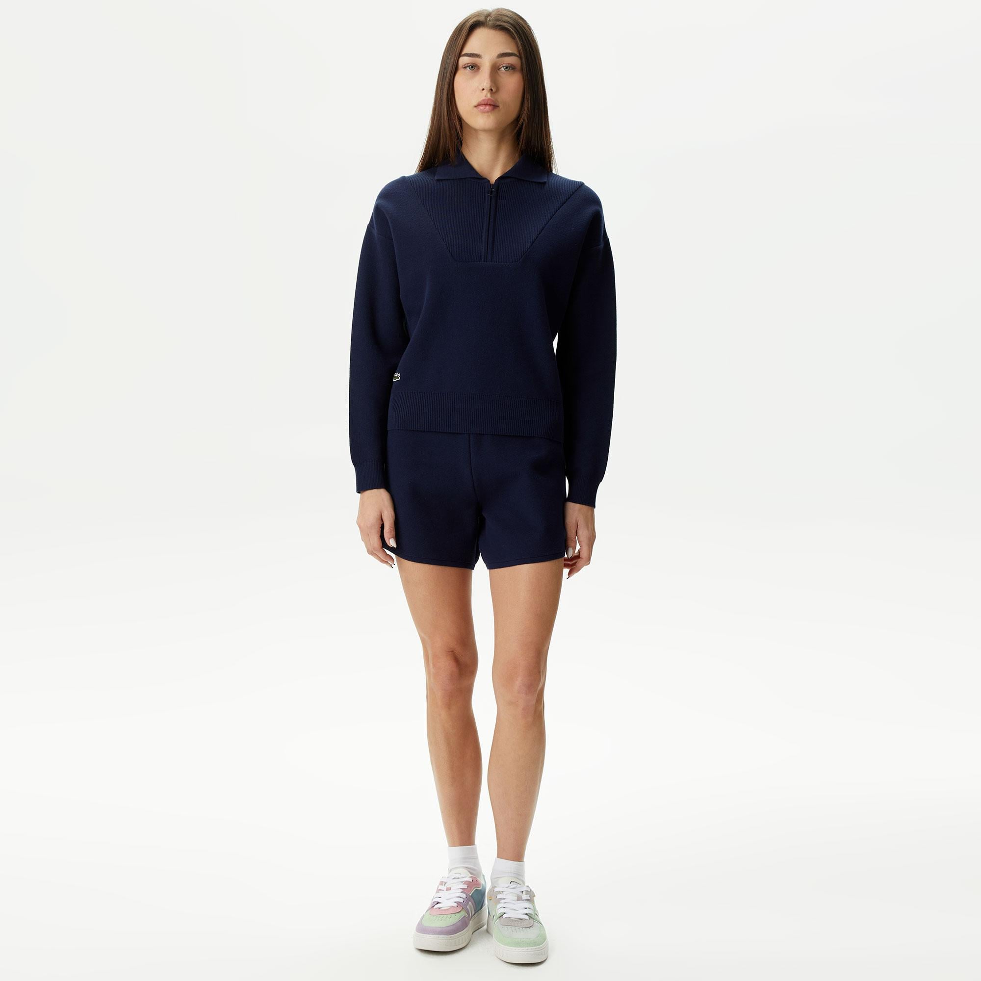 Kadın Relaxed Fit Lacivert Şort