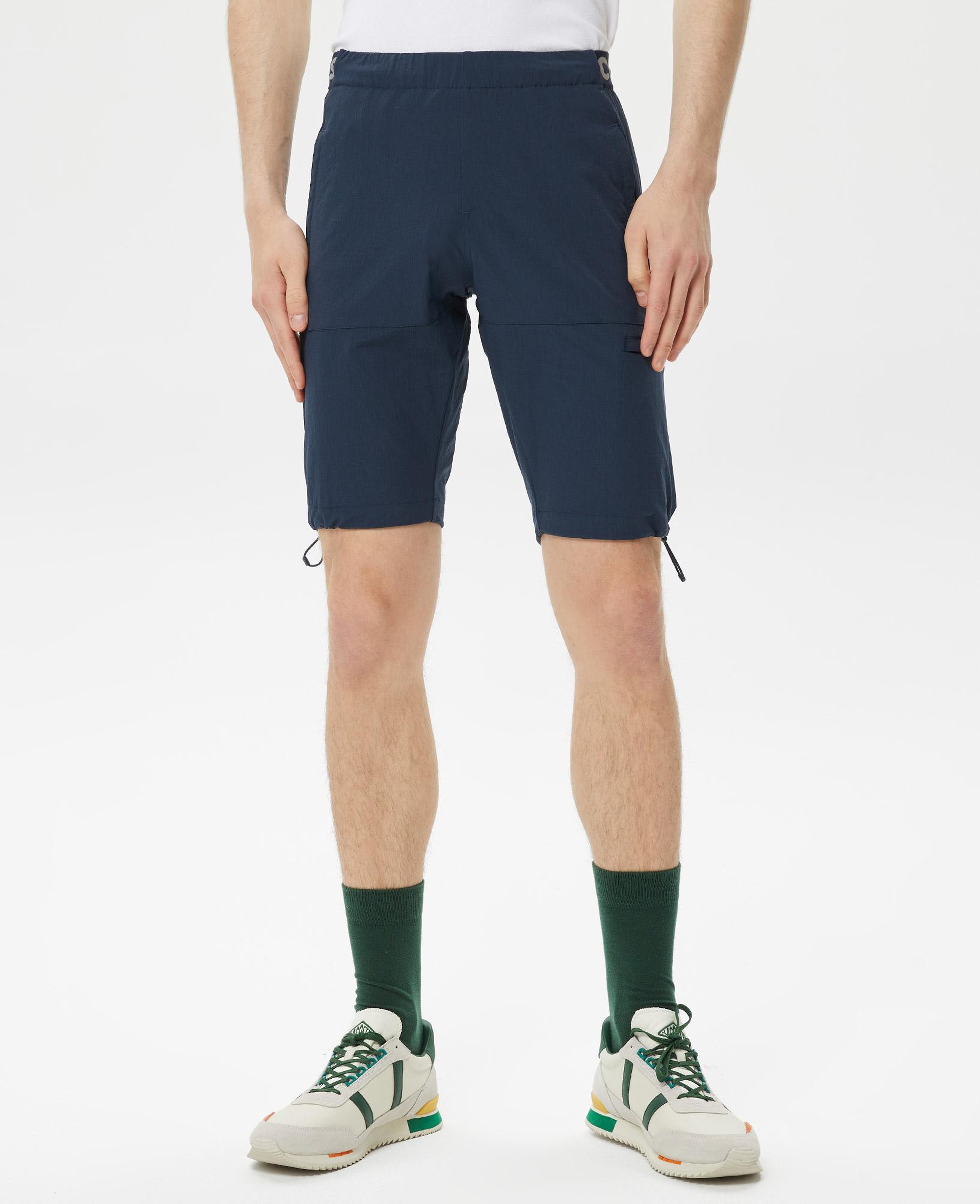 Erkek Slim Fit Lacivert Bermuda