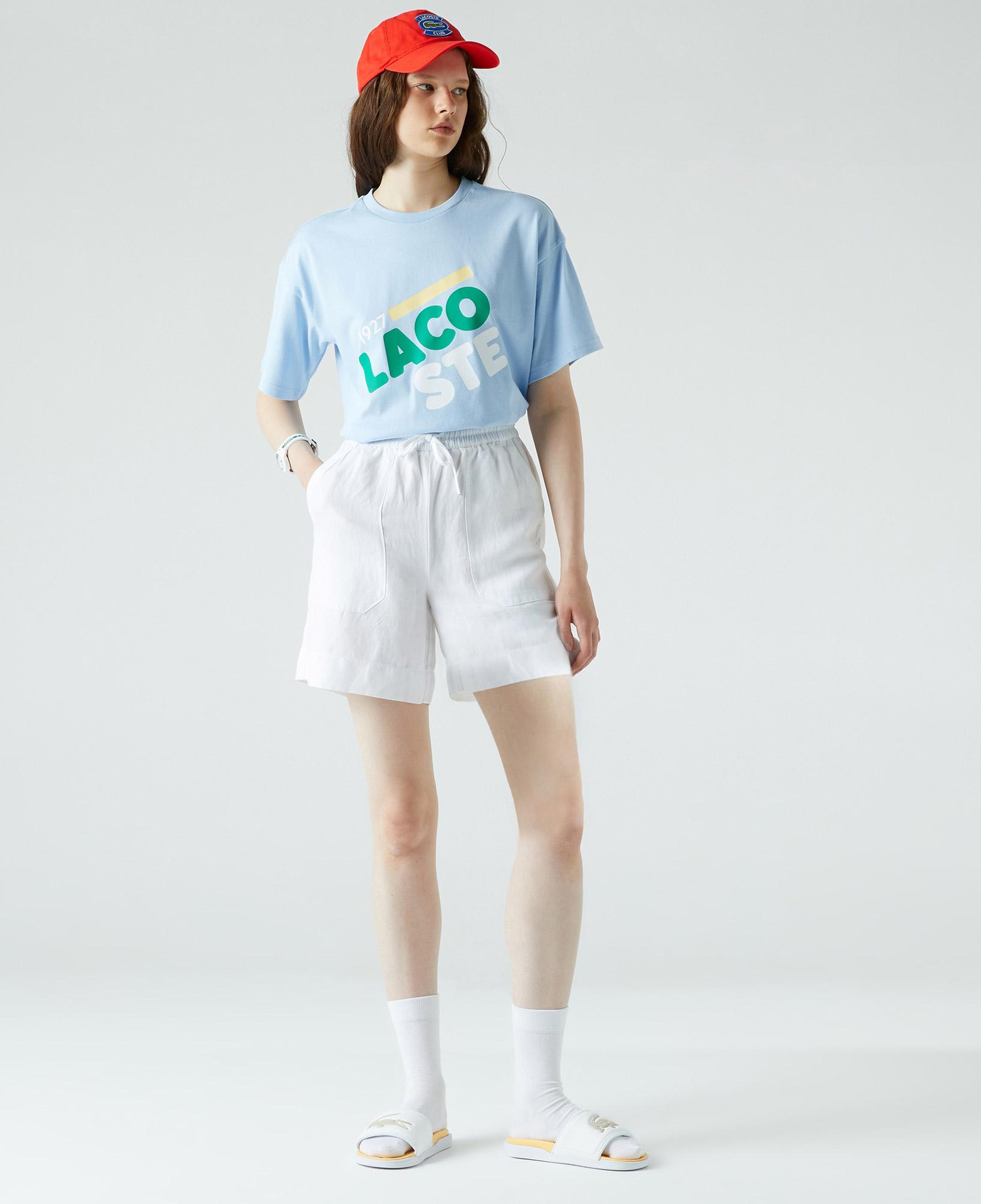 Lacoste Kadın Relaxed Fit Beyaz Şort