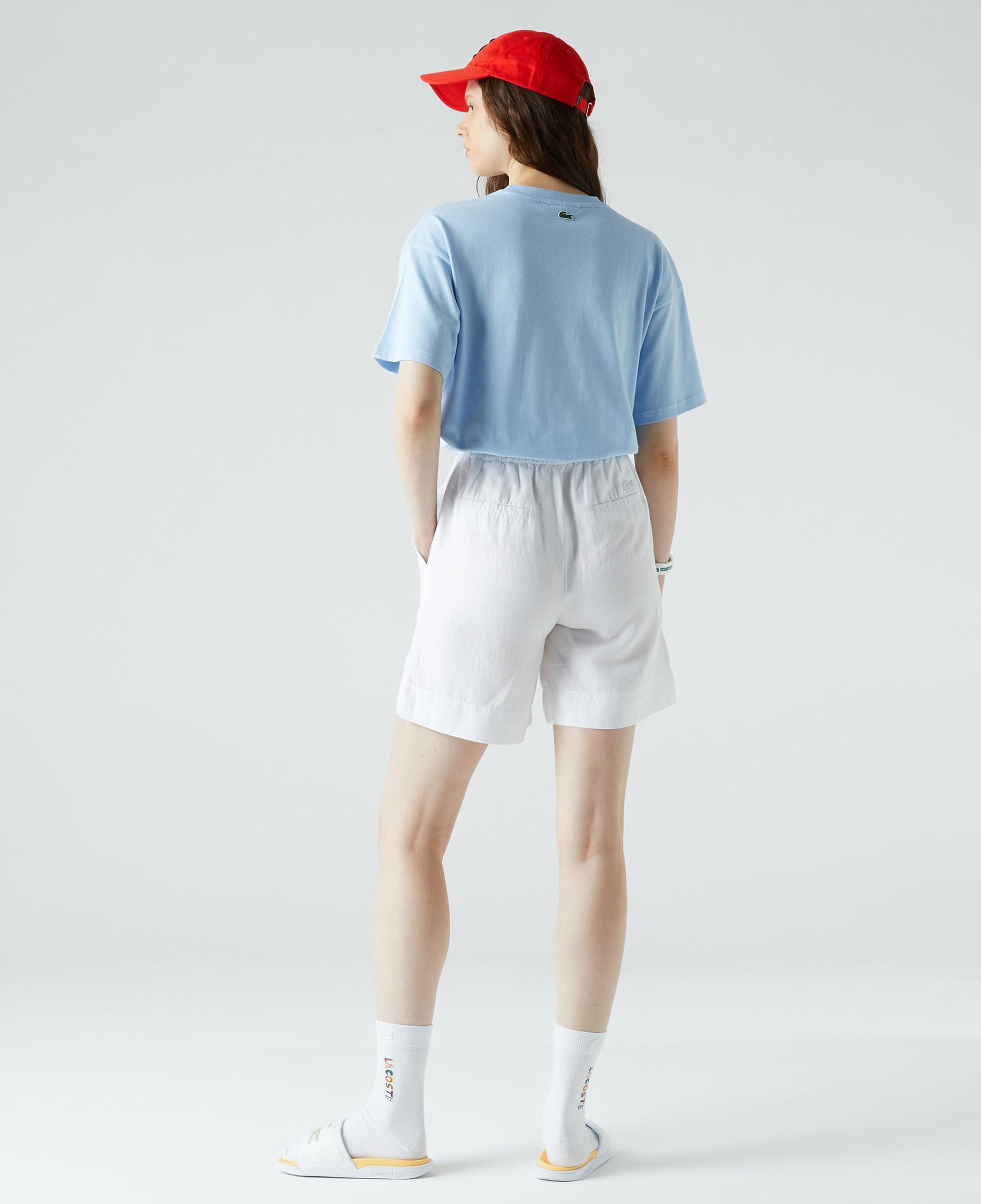 Lacoste Kadın Relaxed Fit Beyaz Şort