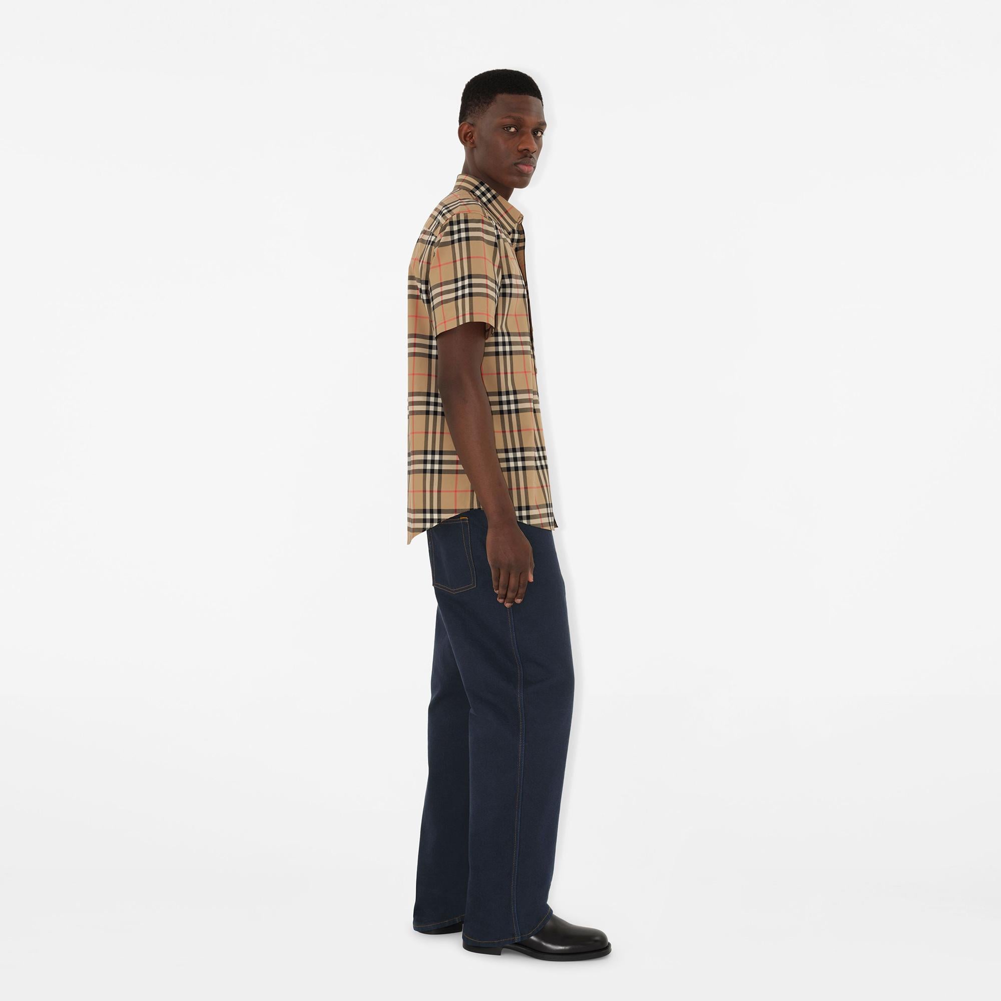 Burberry Caxtan Erkek Bej Gömlek