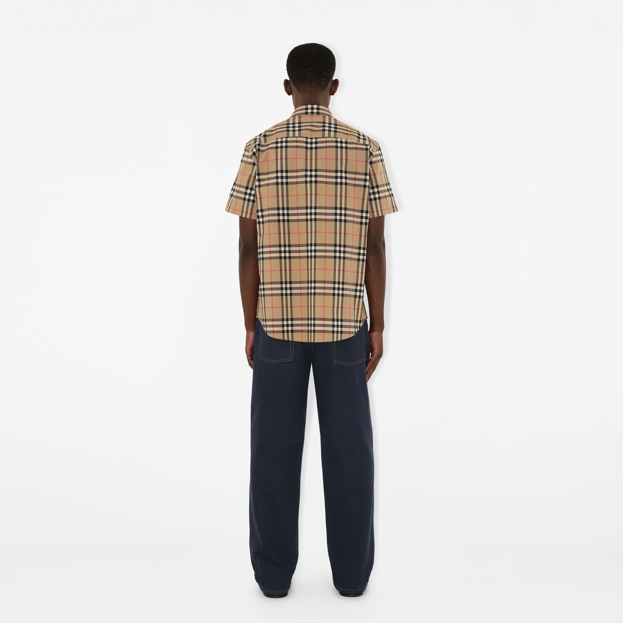 Burberry Caxtan Erkek Bej Gömlek