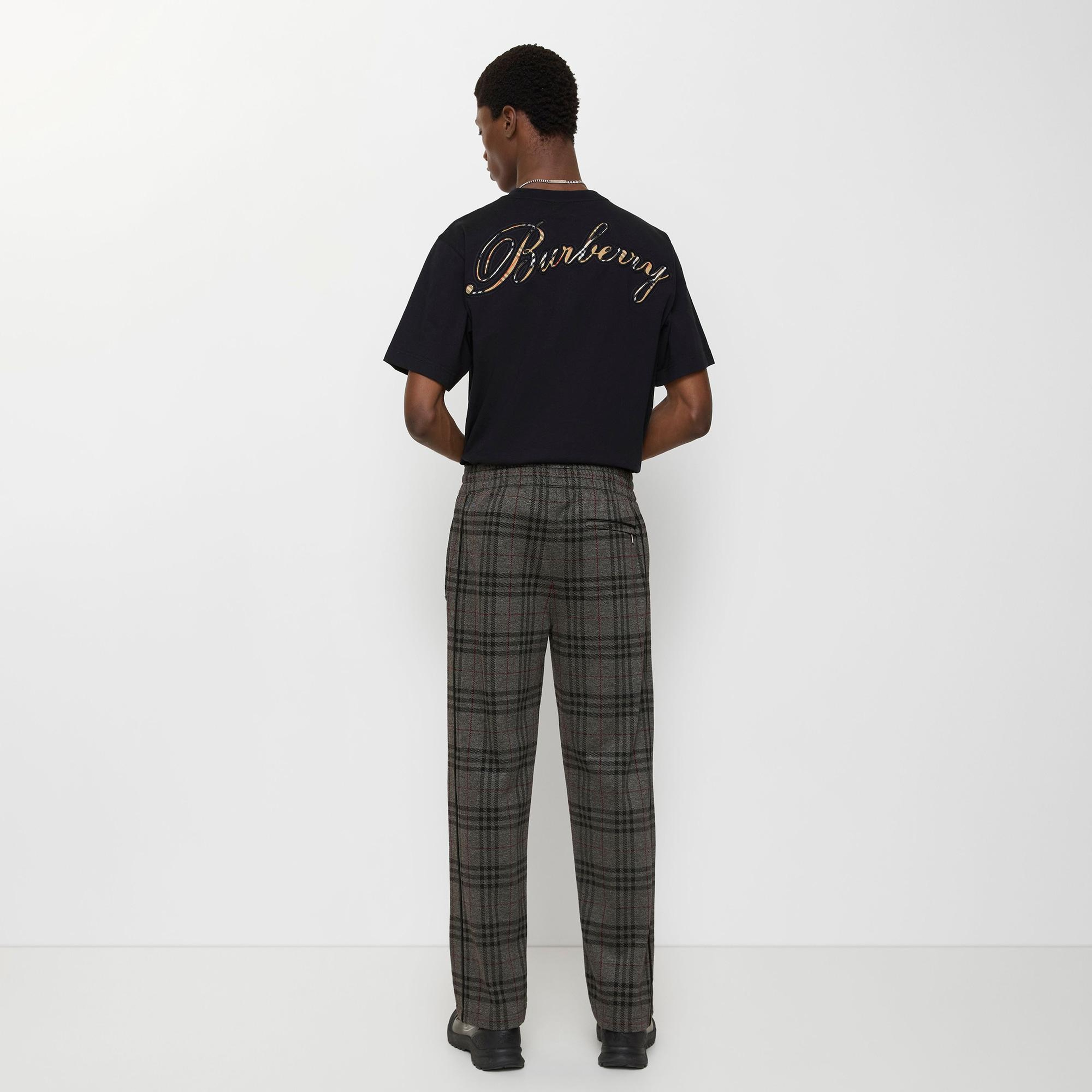 Burberry Toby Erkek Gri Pantolon